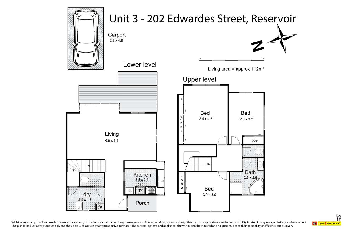 Floorplan of Homely house listing, 3/202-206 Edwardes Street, Reservoir VIC 3073