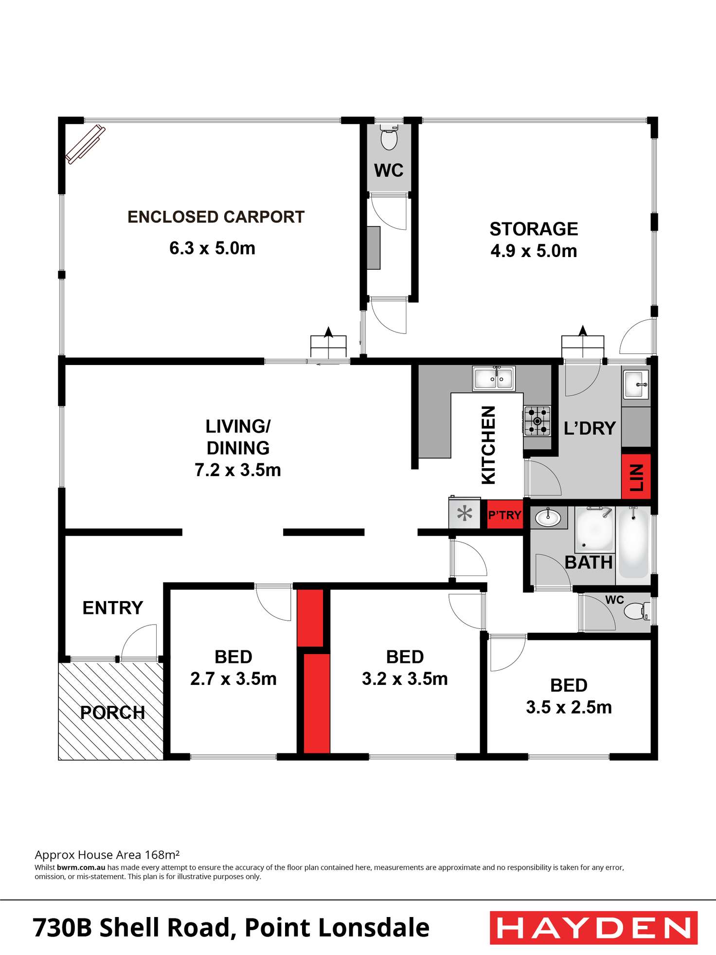 Floorplan of Homely house listing, 730B Shell Road, Point Lonsdale VIC 3225