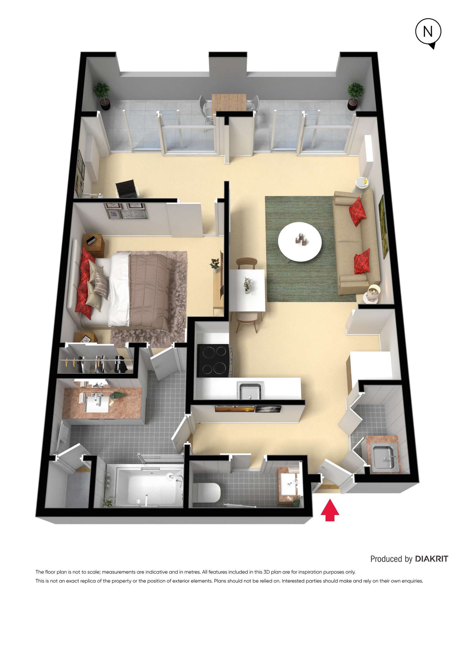 Floorplan of Homely apartment listing, 17/538 Swanston Street, Carlton VIC 3053