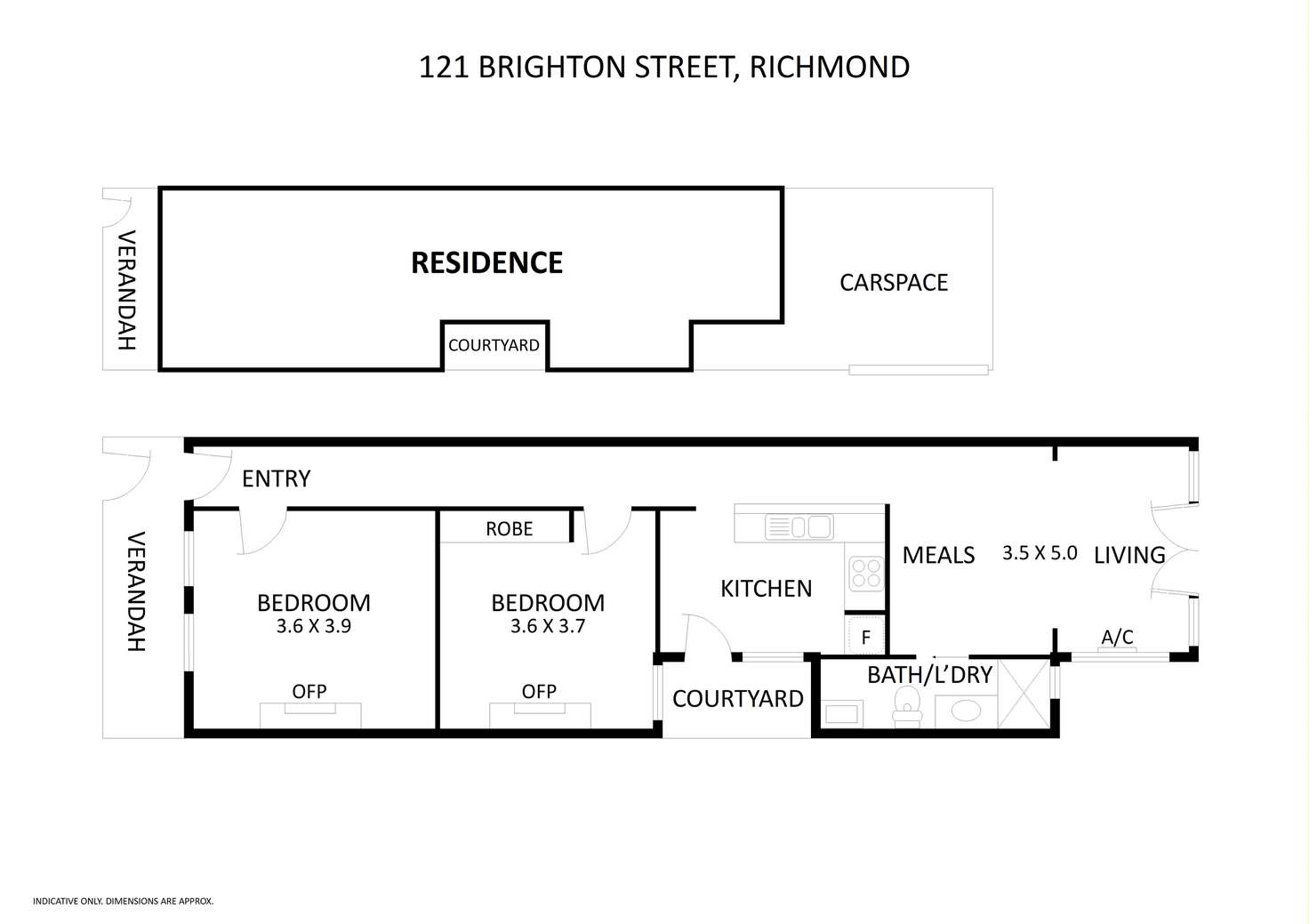 Floorplan of Homely house listing, 121 Brighton Street, Richmond VIC 3121