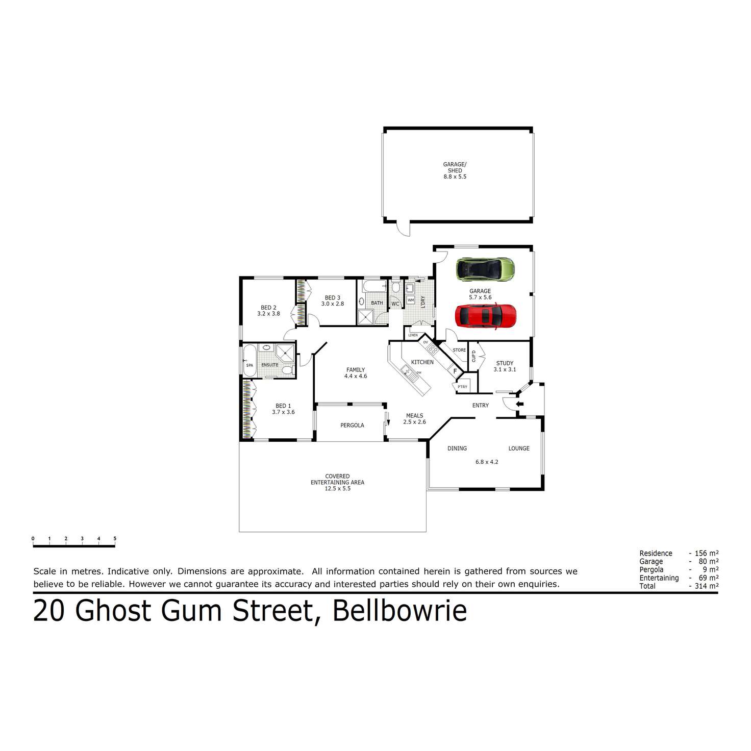 Floorplan of Homely house listing, 20 Ghost Gum Street, Bellbowrie QLD 4070