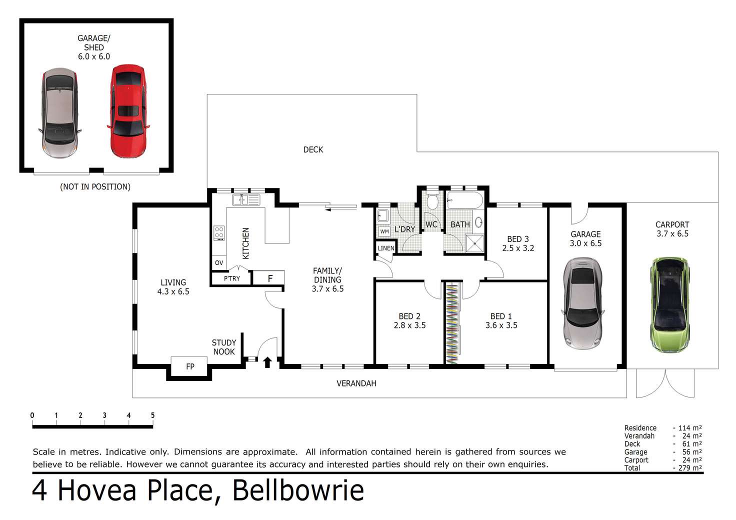 Floorplan of Homely house listing, 4 Hovea Place, Bellbowrie QLD 4070