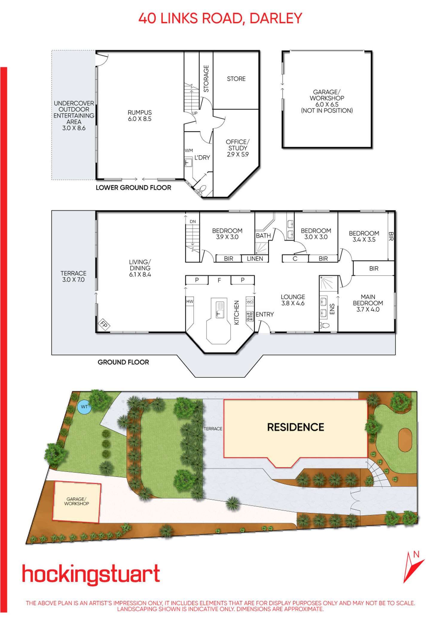 Floorplan of Homely house listing, 40 Links Road, Darley VIC 3340