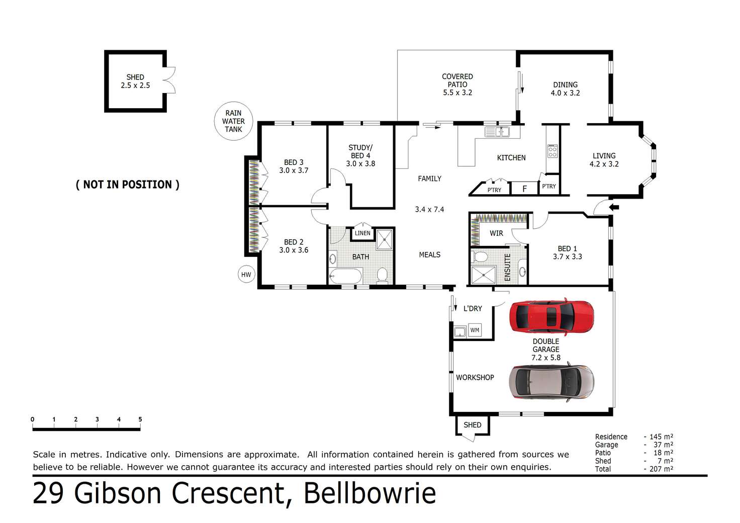 Floorplan of Homely house listing, 29 Gibson Crescent, Bellbowrie QLD 4070