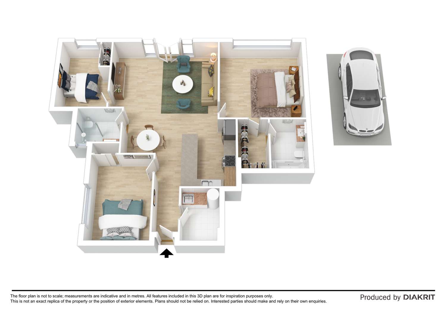 Floorplan of Homely apartment listing, 42/30-34 La Trobe Street, Melbourne VIC 3000