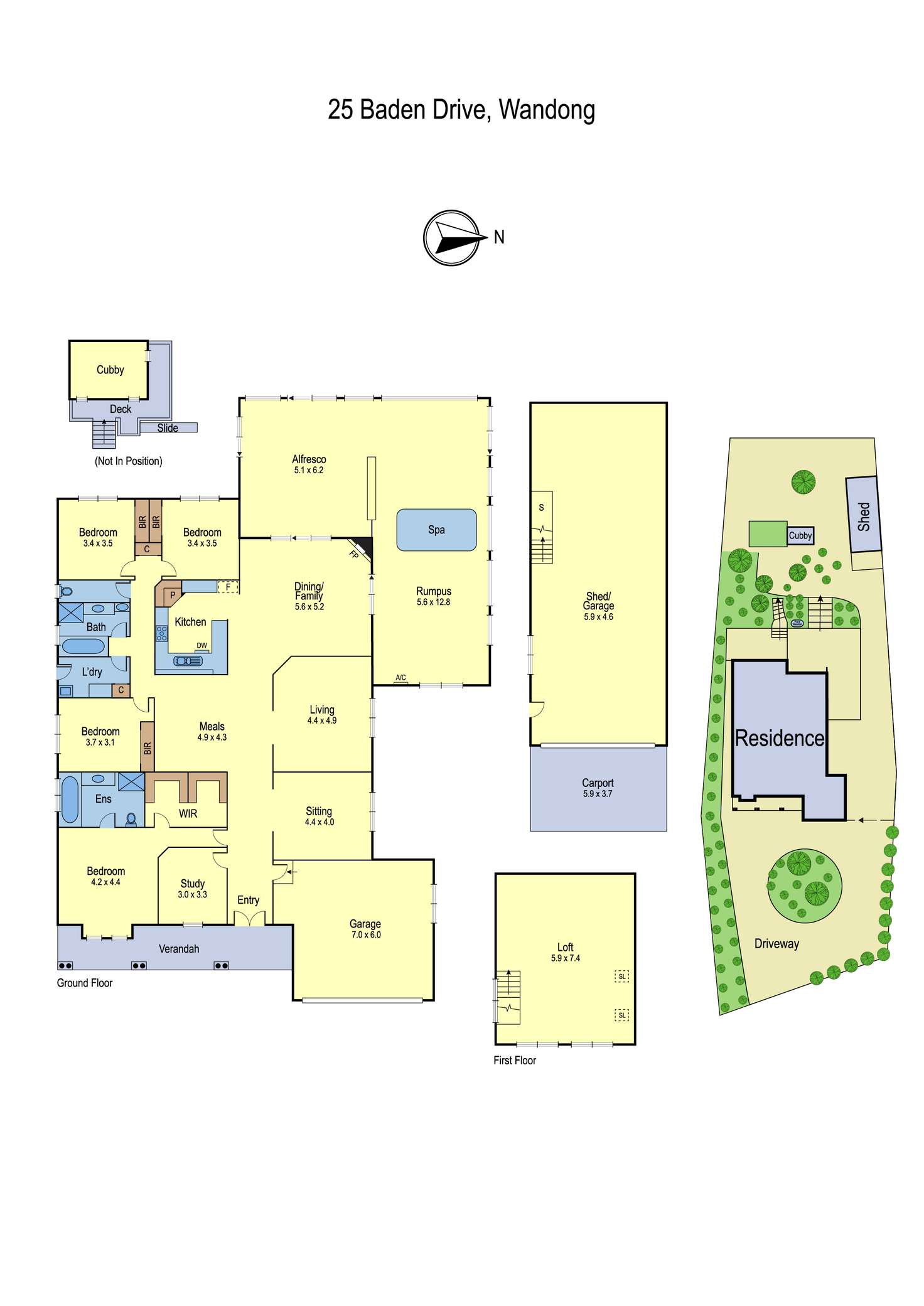 Floorplan of Homely house listing, 25 Baden Drive, Wandong VIC 3758