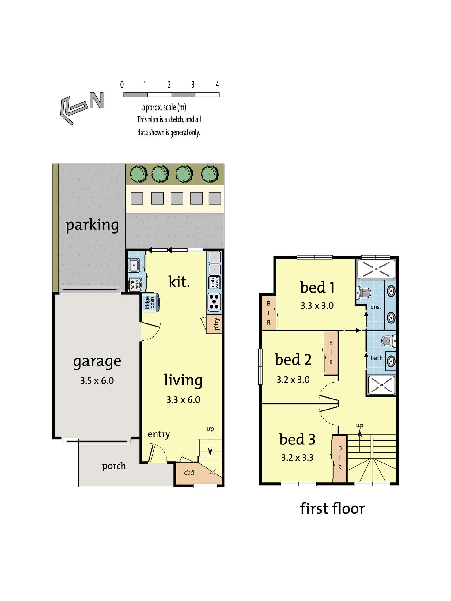 Floorplan of Homely townhouse listing, 3/24 Stonehaven Avenue, Boronia VIC 3155