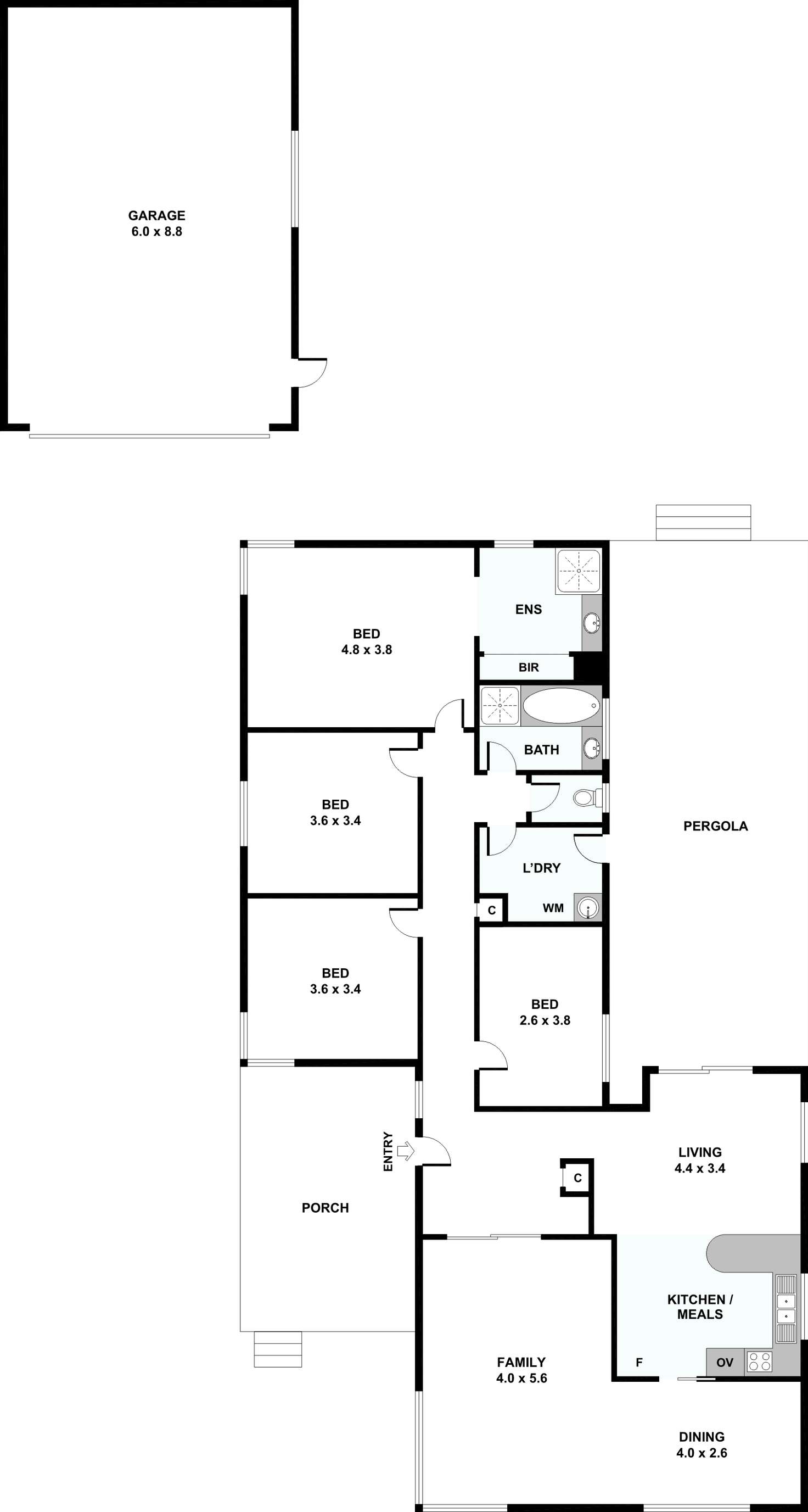 Floorplan of Homely house listing, 286 Glengala Road, Sunshine West VIC 3020