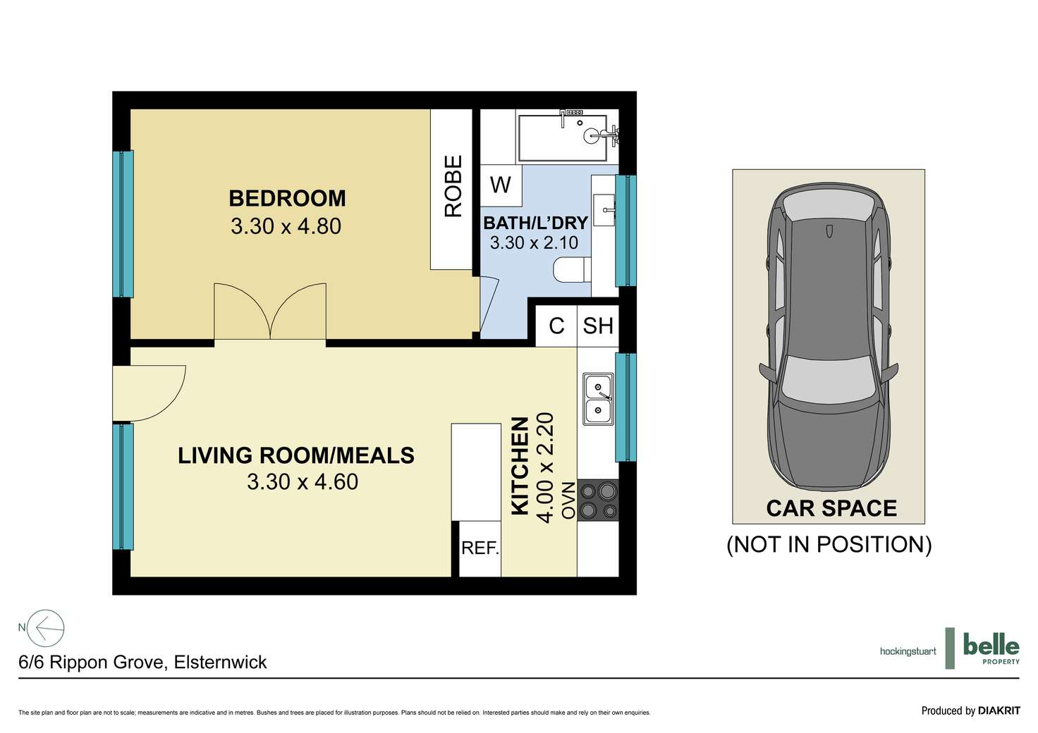 Floorplan of Homely apartment listing, 6/6 Ripon Grove, Elsternwick VIC 3185