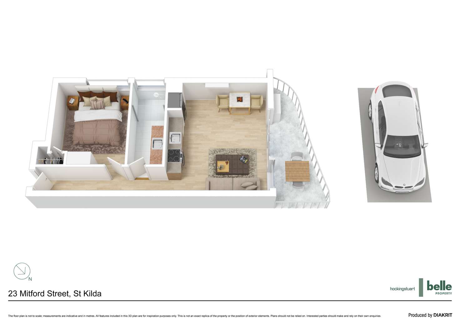 Floorplan of Homely apartment listing, 19/23 Mitford Street, St Kilda VIC 3182