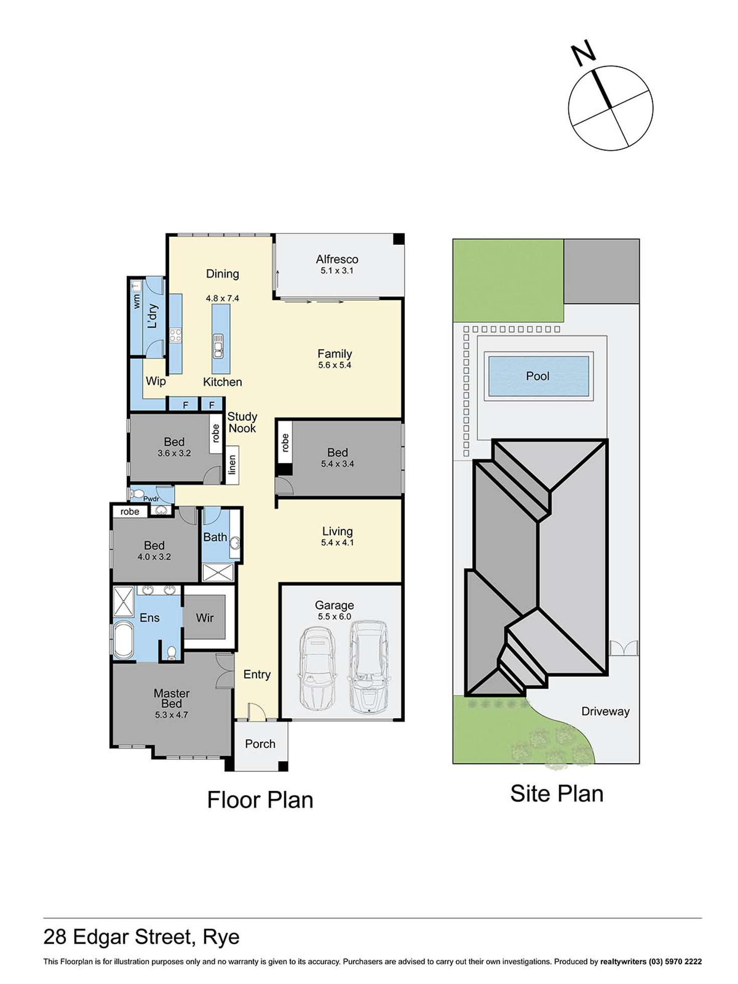 Floorplan of Homely house listing, 28 Edgar Street, Rye VIC 3941