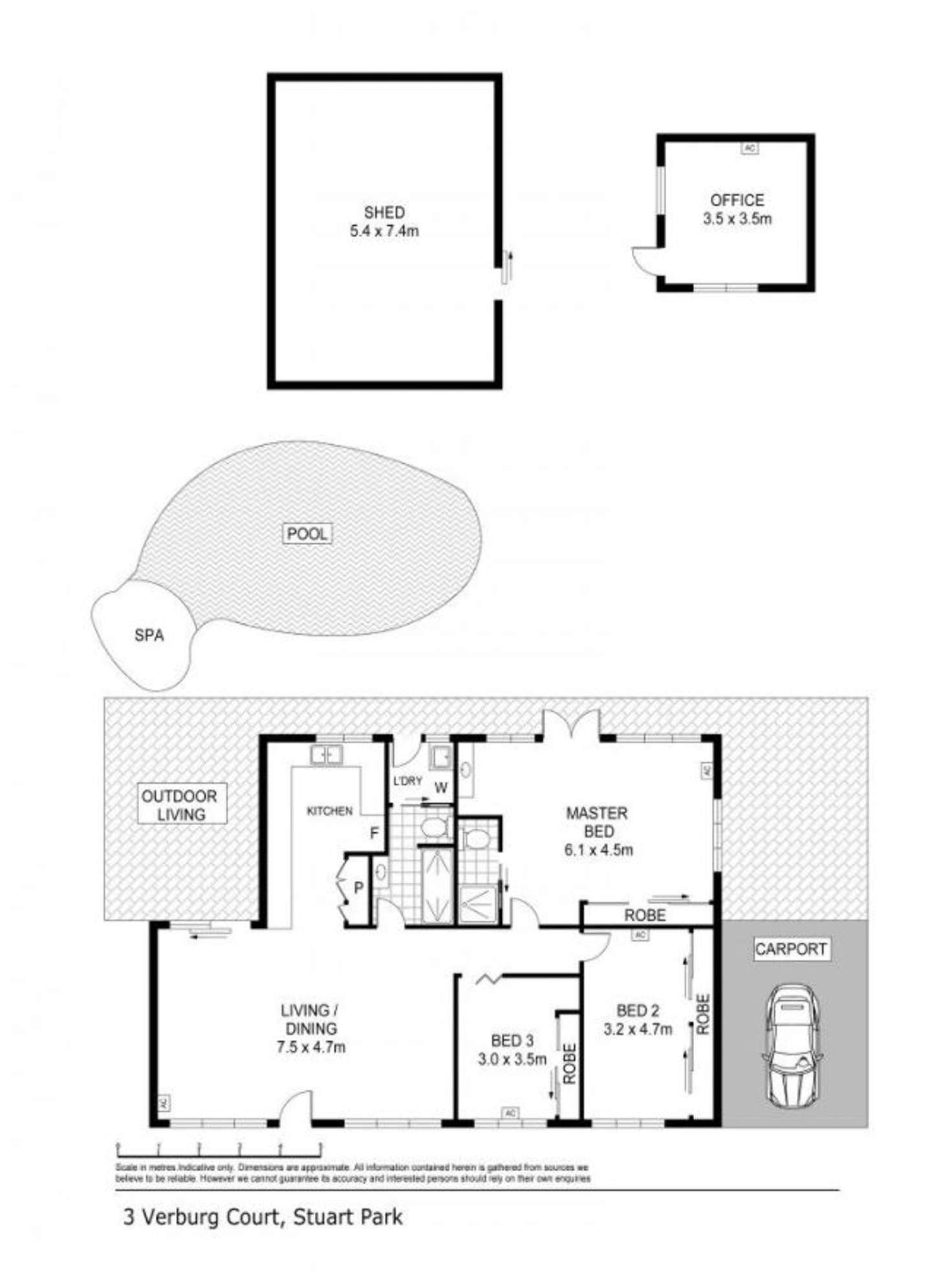 Floorplan of Homely house listing, 3 Verburg Court, Stuart Park NT 820