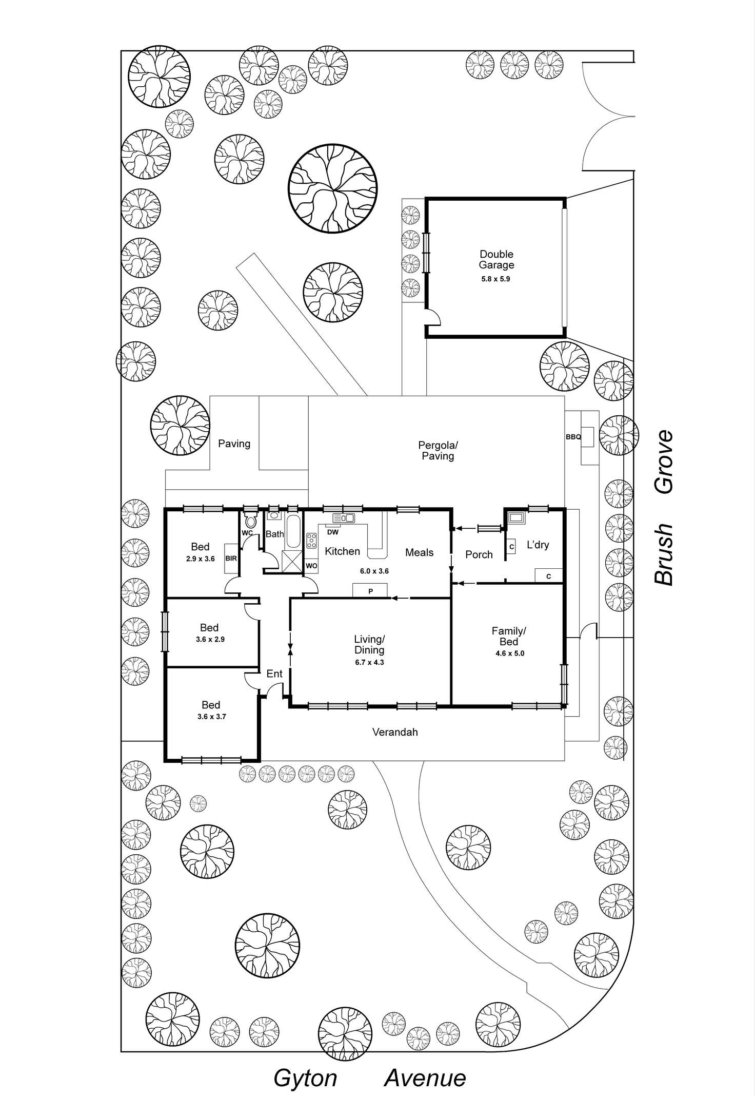 Floorplan of Homely house listing, 13 Gyton Avenue, Glen Waverley VIC 3150