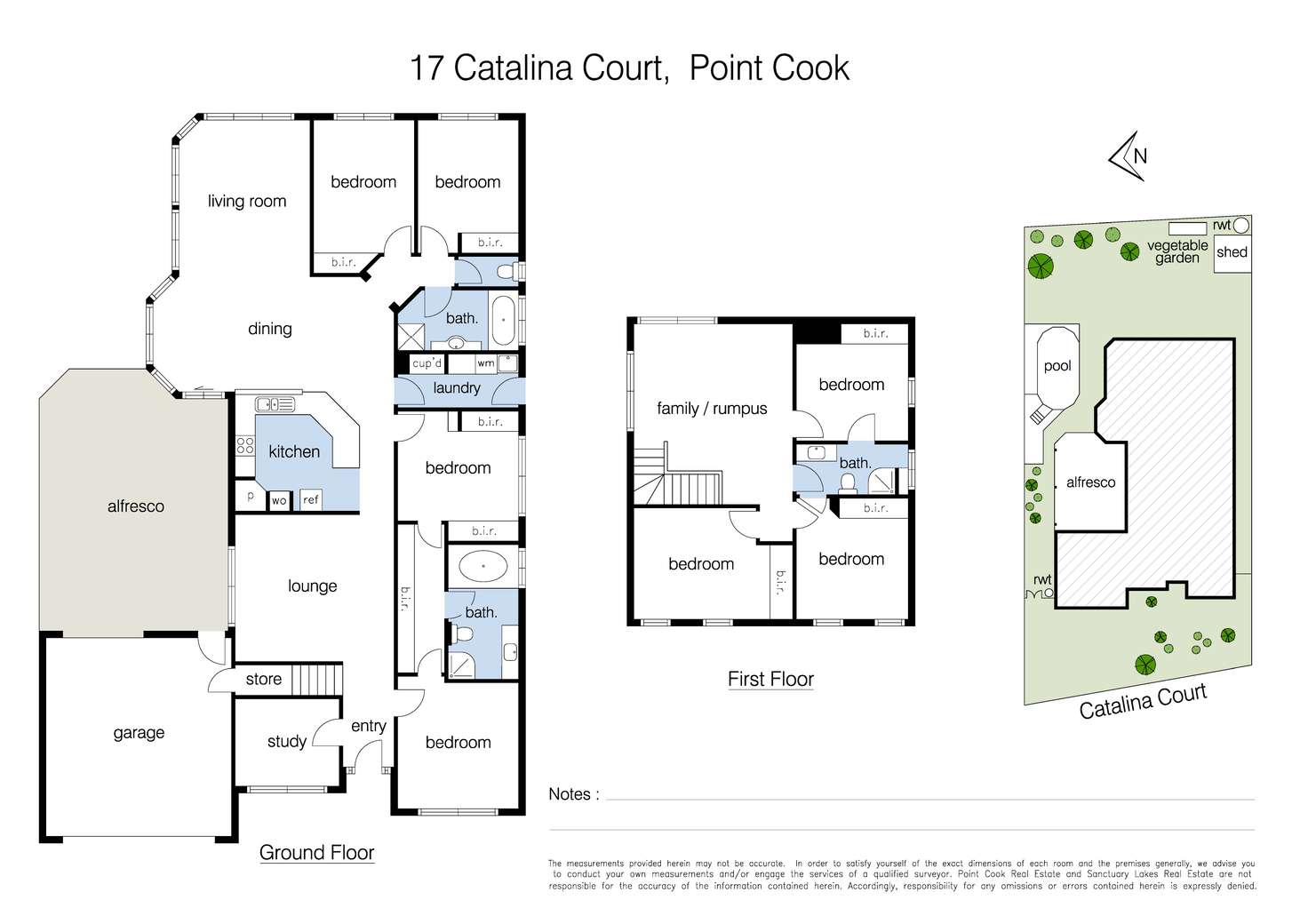 Floorplan of Homely house listing, 17 Catalina Court, Point Cook VIC 3030