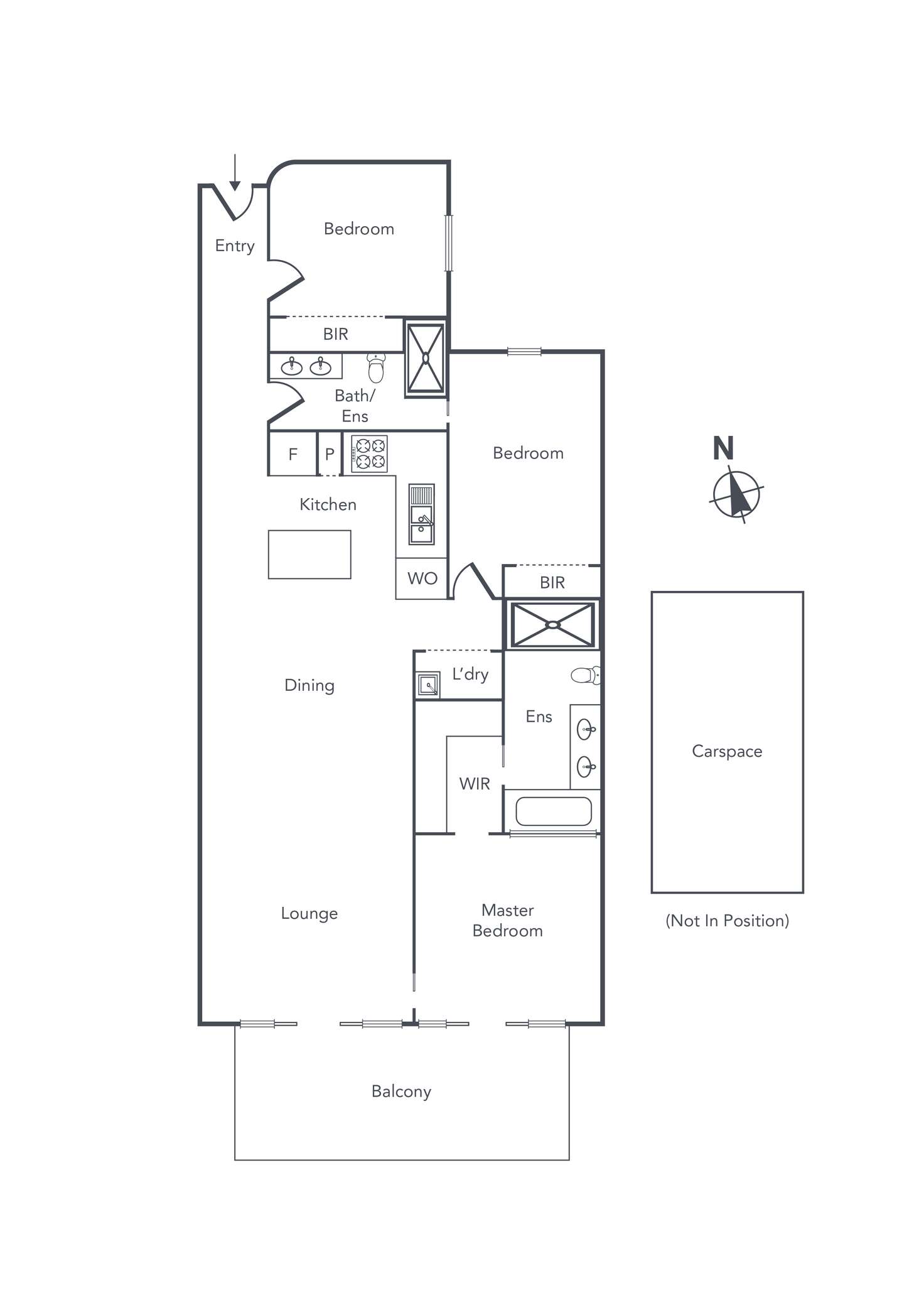 Floorplan of Homely apartment listing, 305/88 Beaconsfield Parade, Albert Park VIC 3206