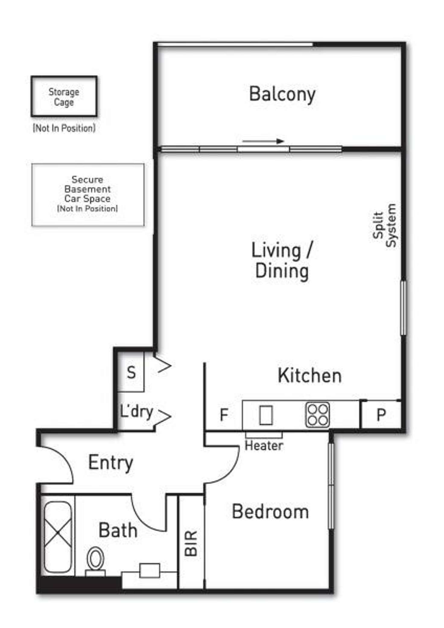 Floorplan of Homely apartment listing, 1007/12 Yarra Street, South Yarra VIC 3141