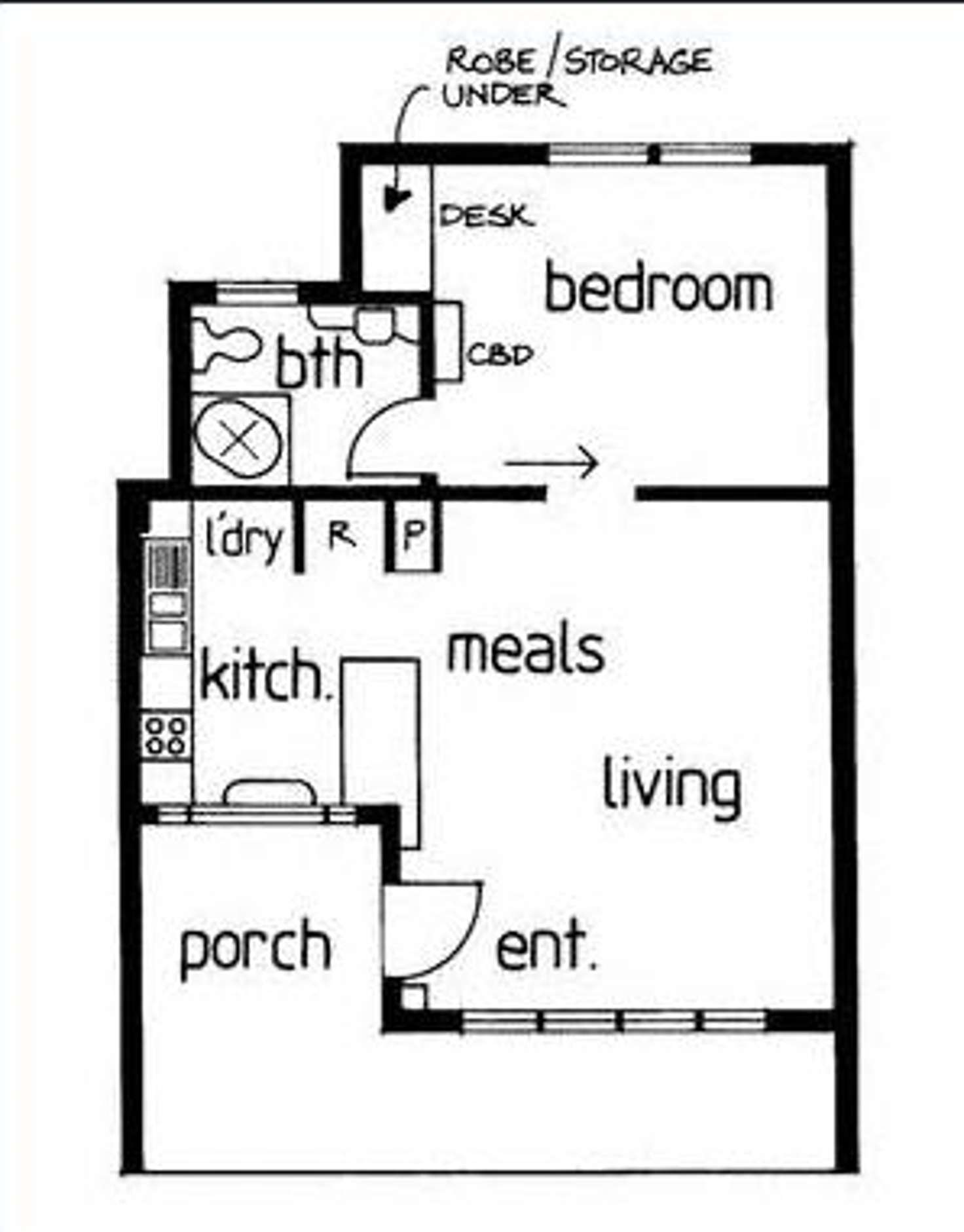 Floorplan of Homely apartment listing, 2/18 Gipps Street, Richmond VIC 3121