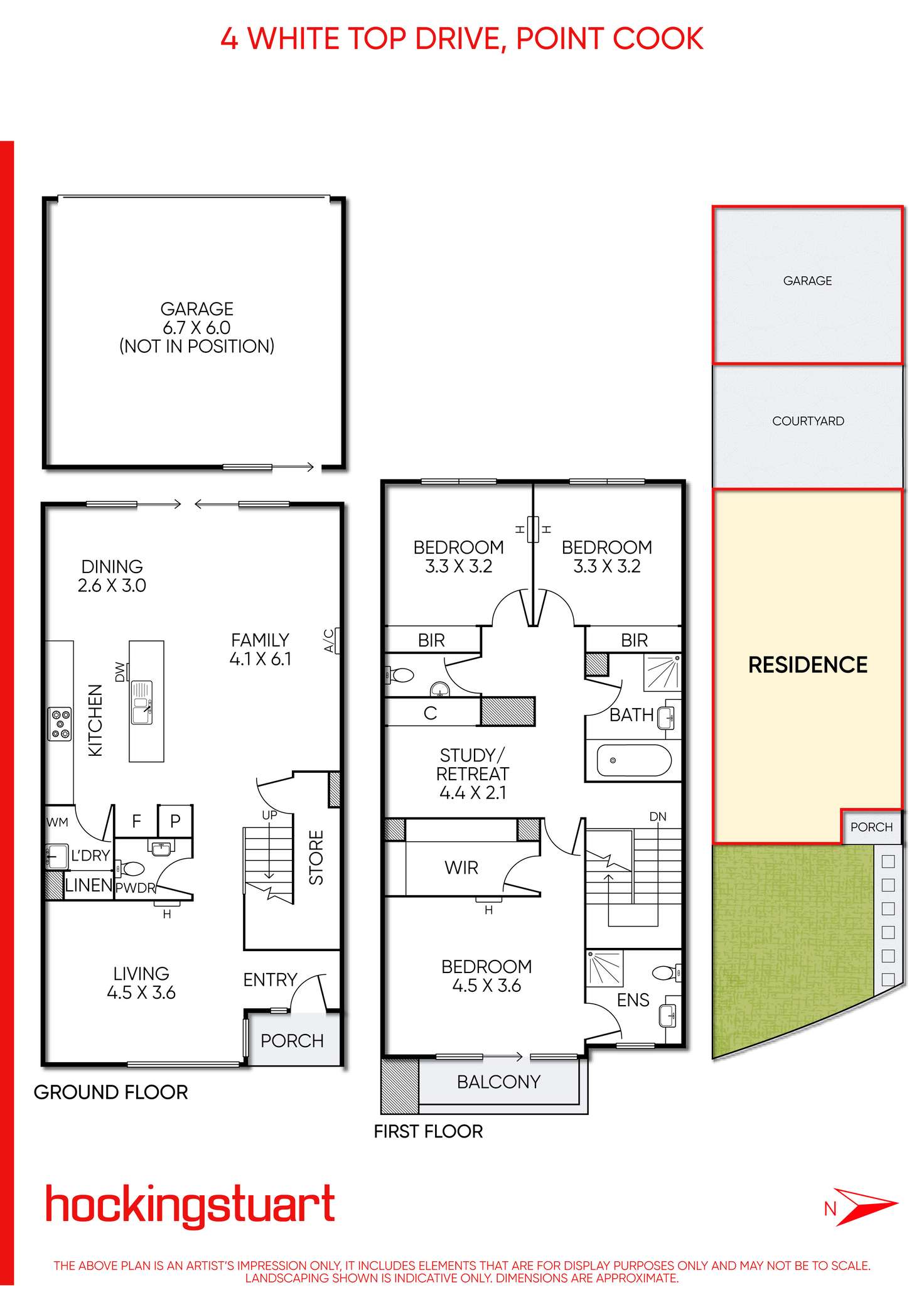 Floorplan of Homely house listing, 4 Whitetop Drive, Point Cook VIC 3030