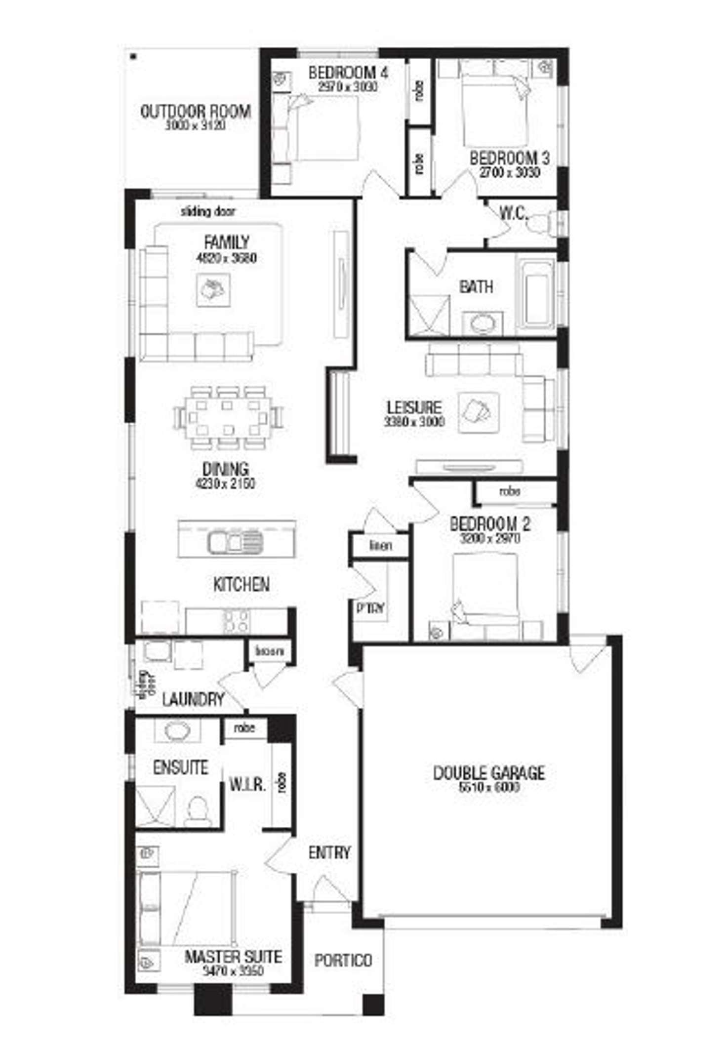 Floorplan of Homely house listing, 5 Nyon Road, Alfredton VIC 3350