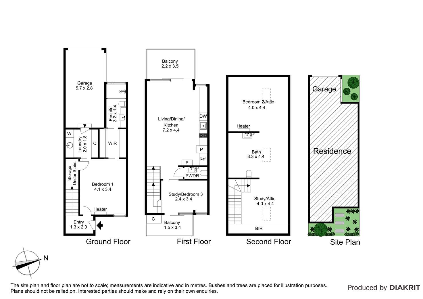 Floorplan of Homely townhouse listing, 9B Percy Street, Prahran VIC 3181