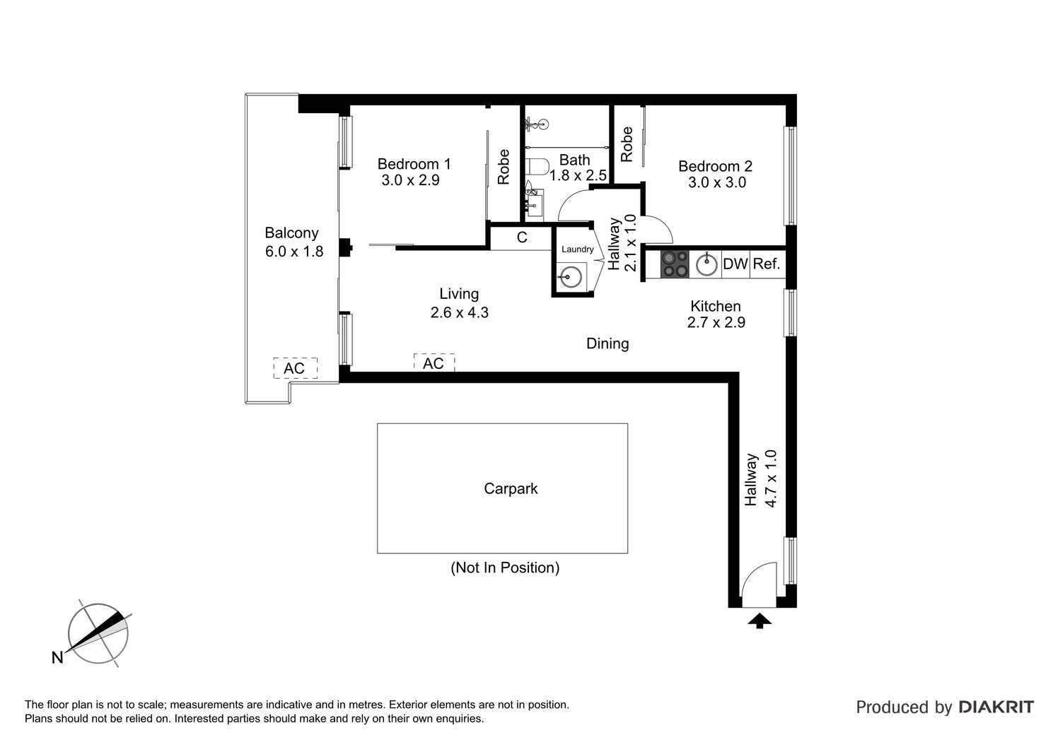 Floorplan of Homely apartment listing, 12/28 The Avenue, Prahran VIC 3181