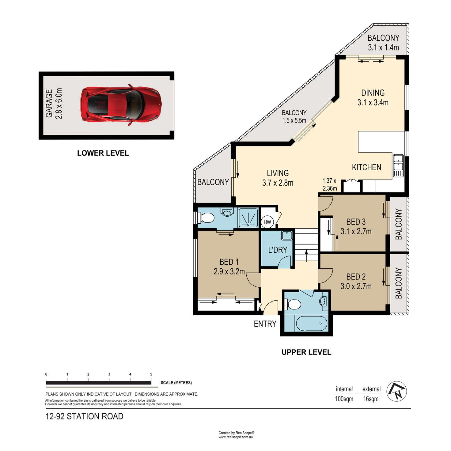 Floorplan of Homely unit listing, 12/92 Station Road, Indooroopilly QLD 4068