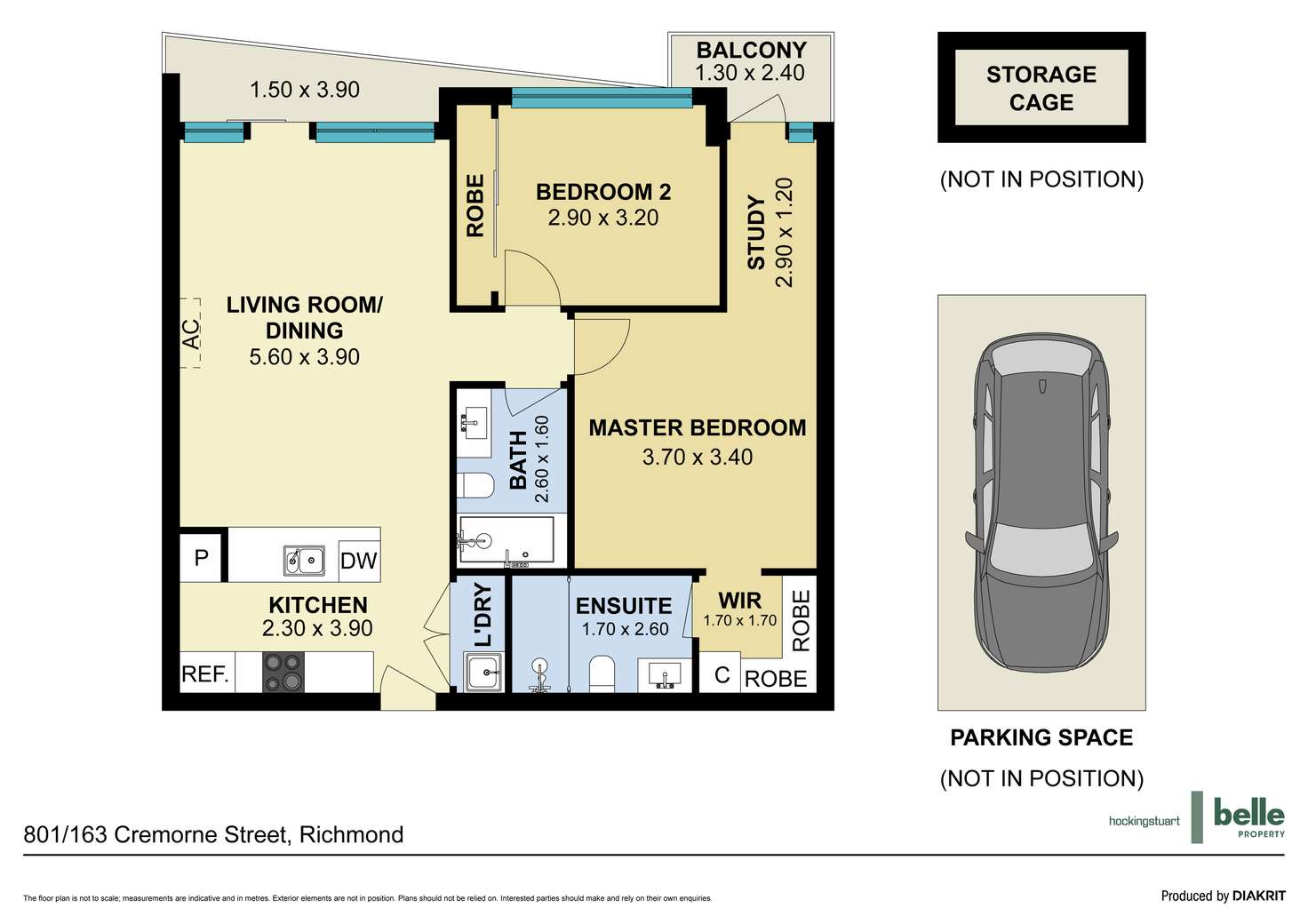 Floorplan of Homely apartment listing, 801/163 Cremorne Street, Richmond VIC 3121
