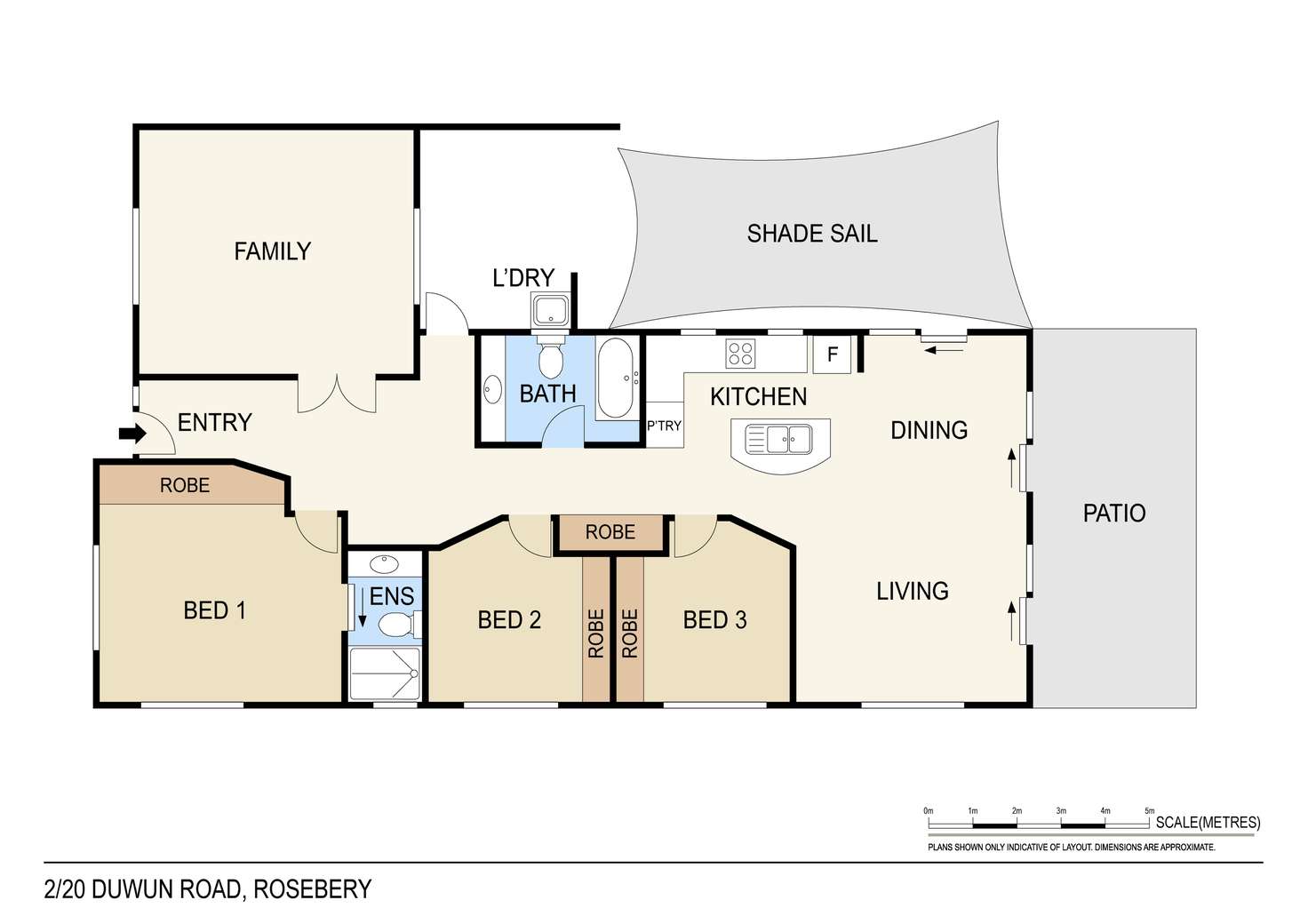 Floorplan of Homely semiDetached listing, 2/20 Duwun Road, Rosebery NT 832