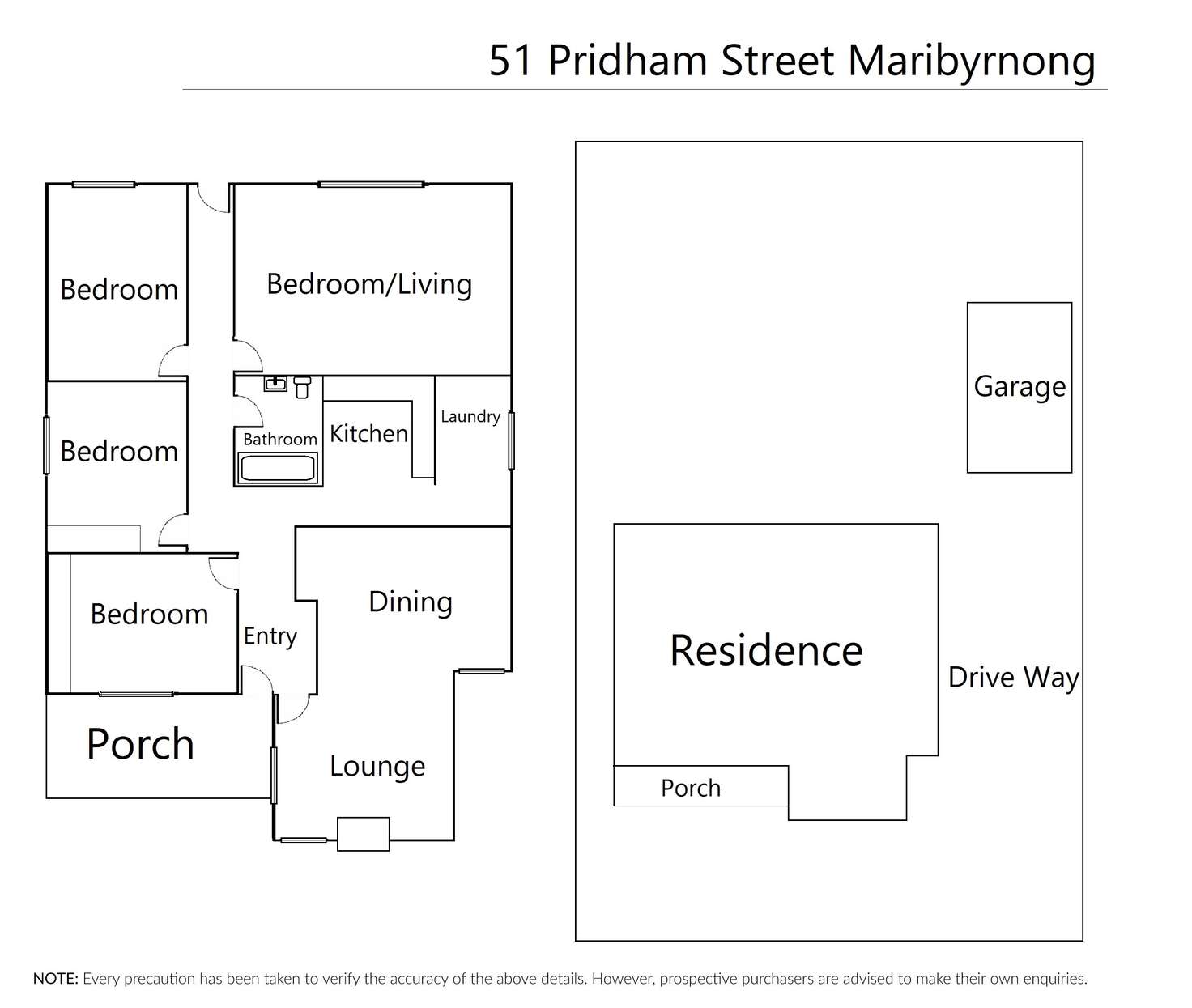 Floorplan of Homely house listing, 51 Pridham Street, Maribyrnong VIC 3032