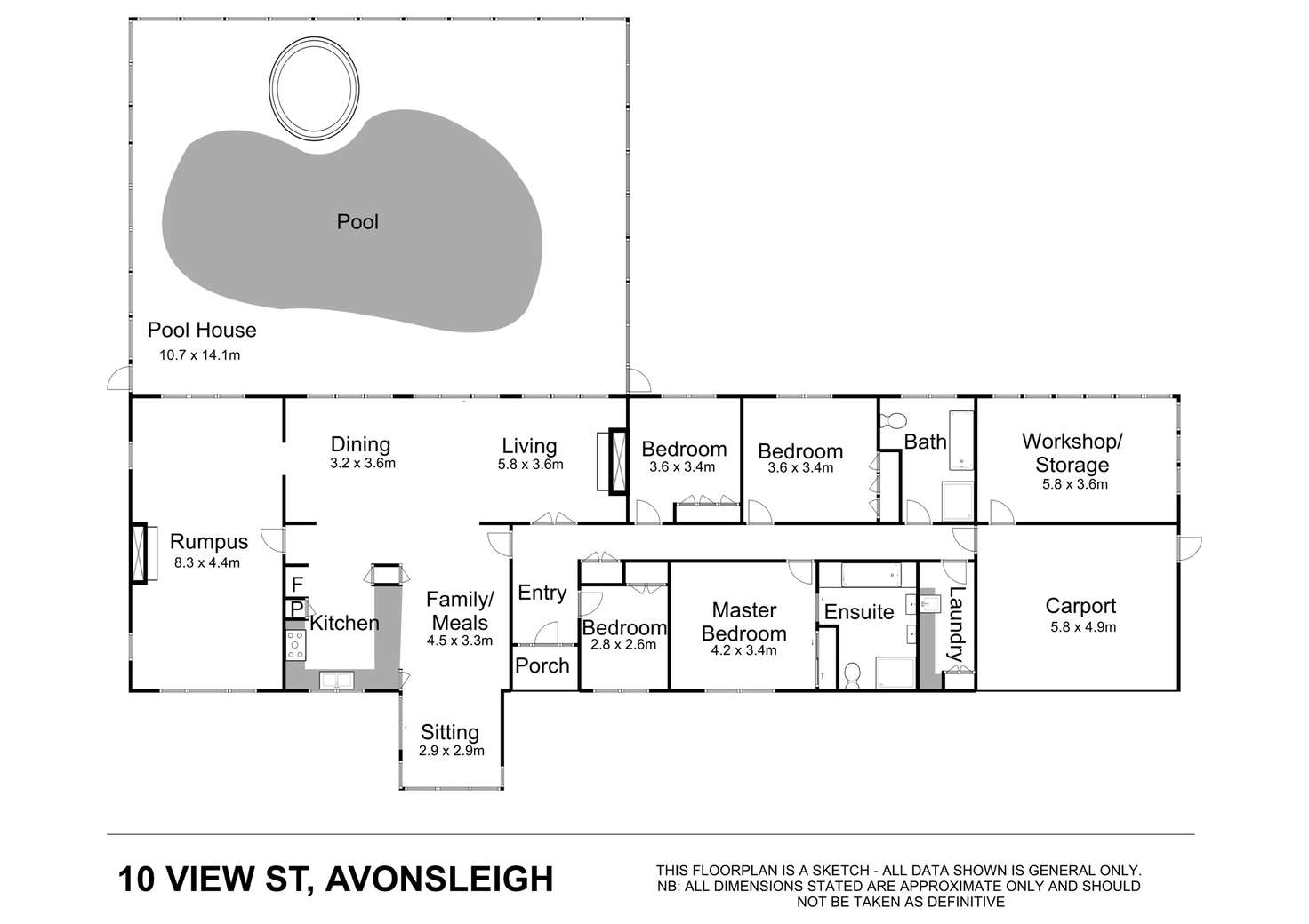 Floorplan of Homely house listing, 10 View Street, Avonsleigh VIC 3782