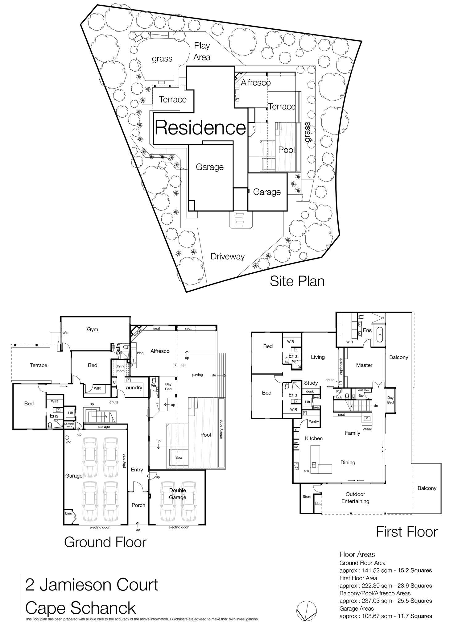 Floorplan of Homely house listing, 2 Jamieson Court, Cape Schanck VIC 3939