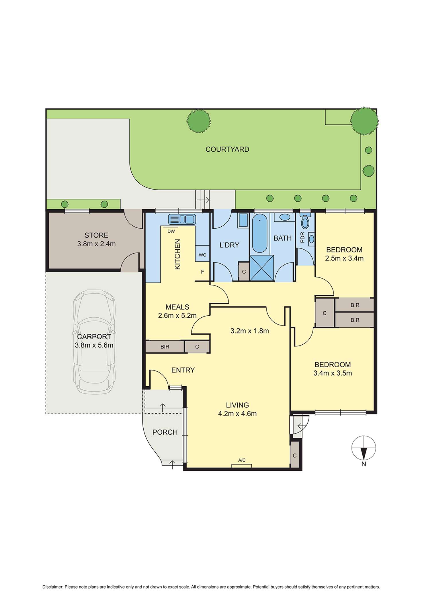 Floorplan of Homely unit listing, 2/13 St Huberts Road, Carnegie VIC 3163