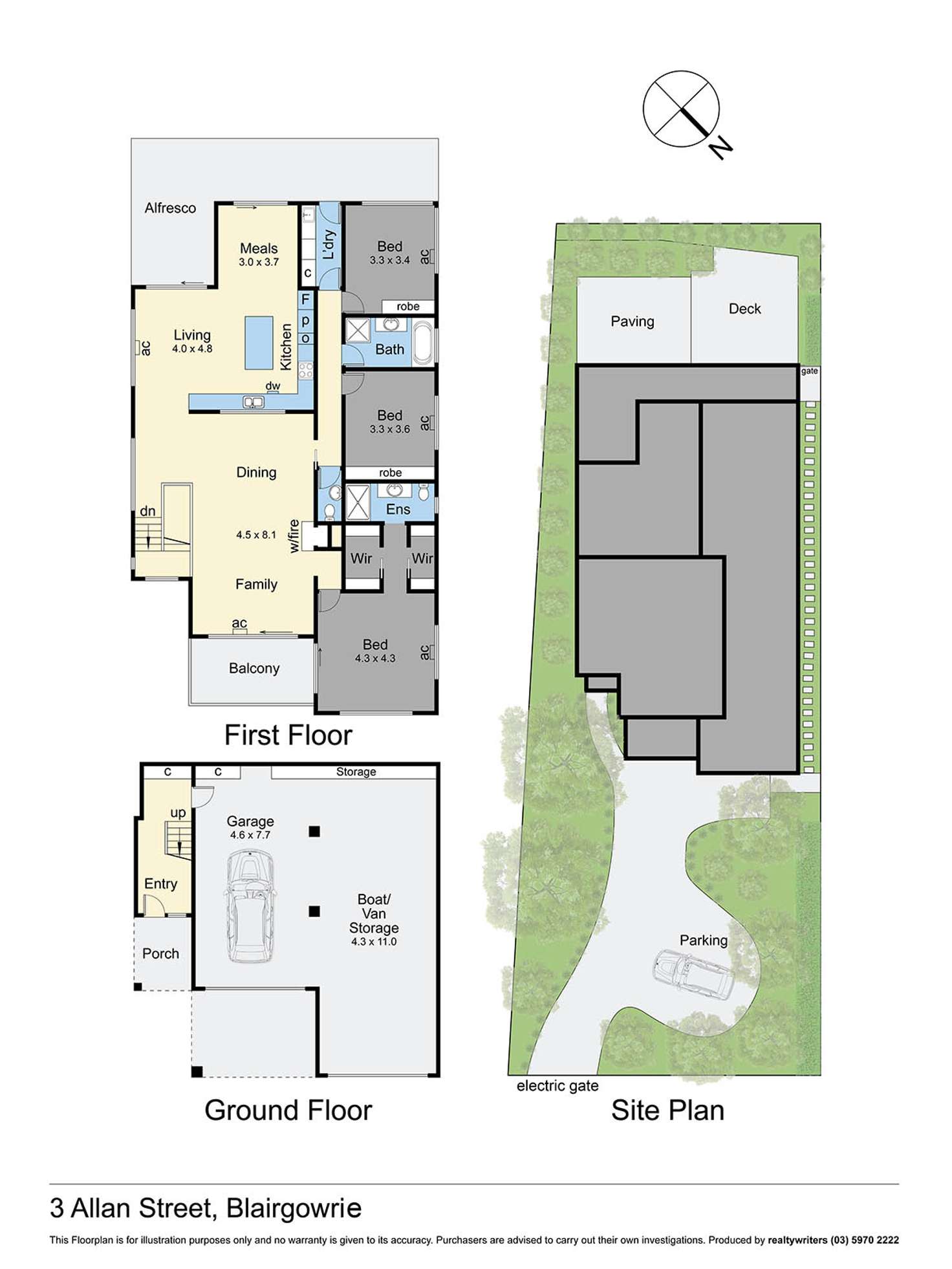 Floorplan of Homely house listing, 3 Allan Street, Blairgowrie VIC 3942
