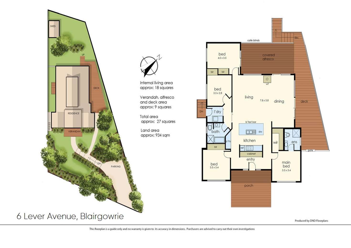 Floorplan of Homely house listing, 6 Lever Avenue, Blairgowrie VIC 3942