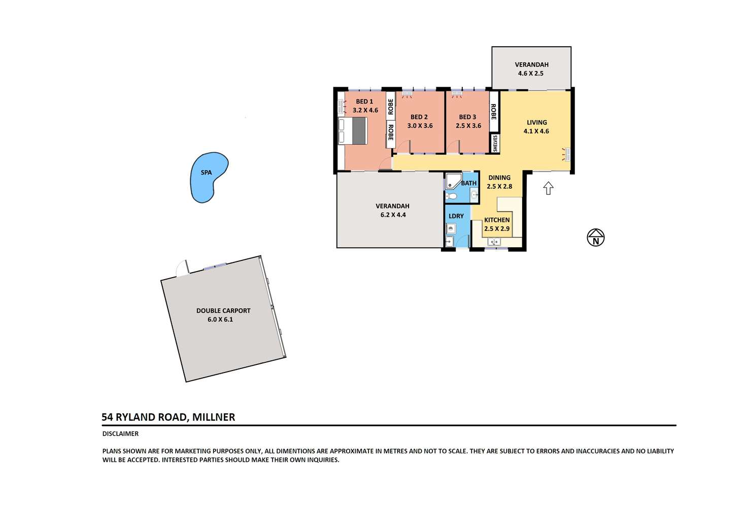 Floorplan of Homely house listing, 54 Ryland Road, Millner NT 810