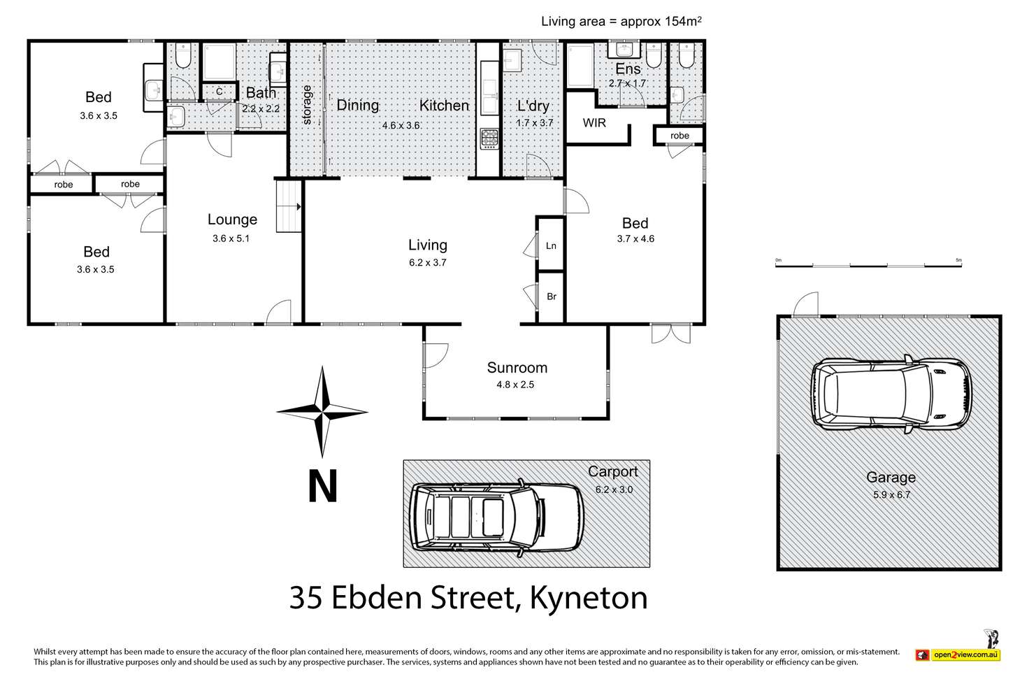 Floorplan of Homely house listing, 35 Ebden Street, Kyneton VIC 3444