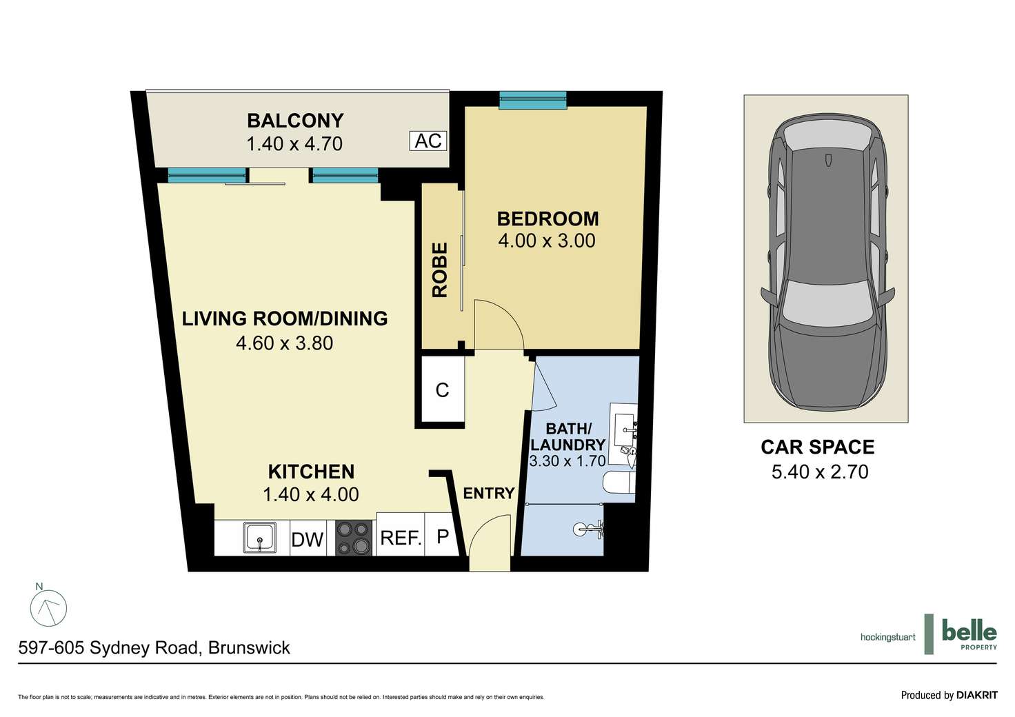 Floorplan of Homely apartment listing, 802/597-605 Sydney Road, Brunswick VIC 3056