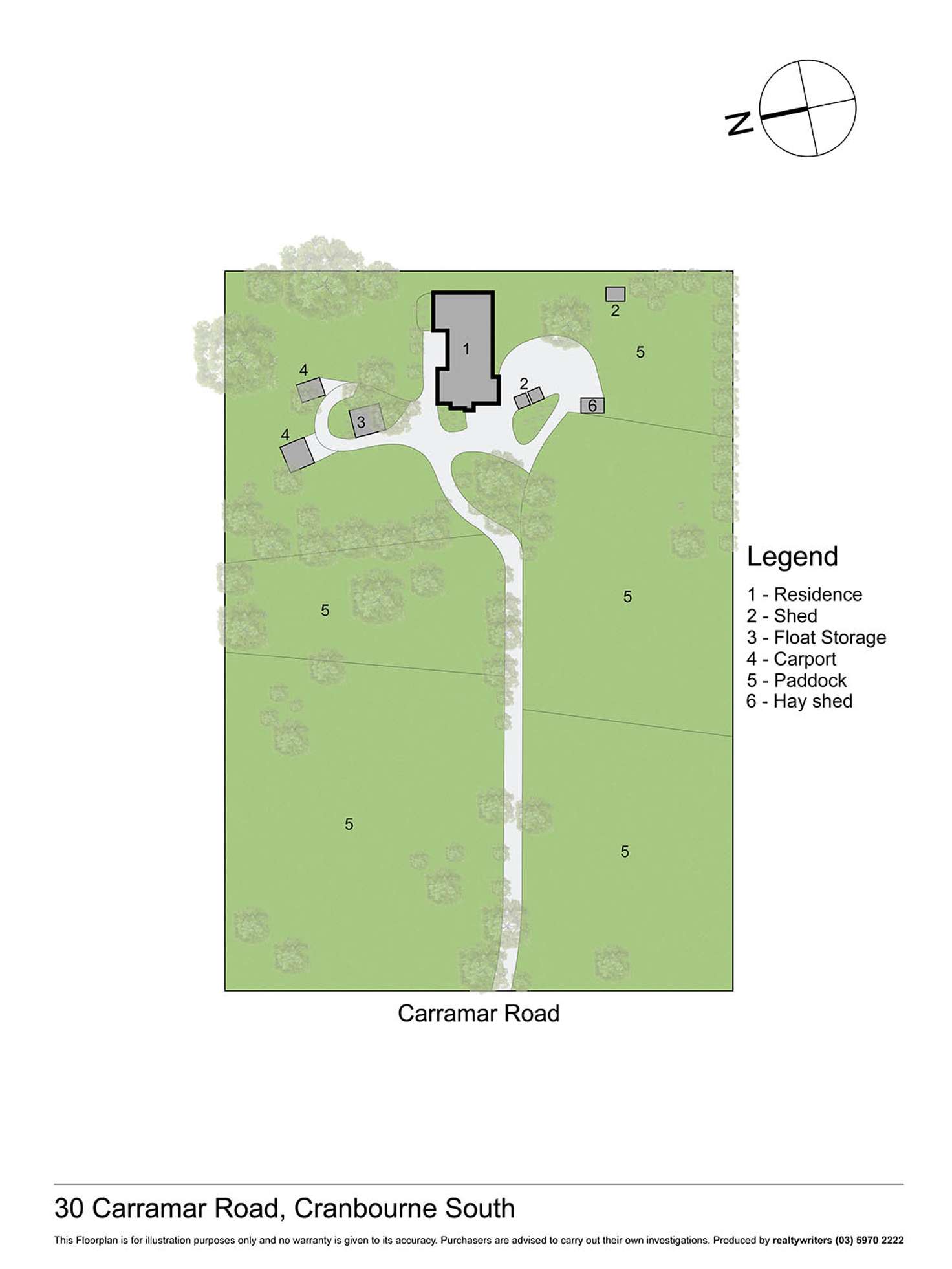 Floorplan of Homely acreageSemiRural listing, 30 Carramar Road, Cranbourne South VIC 3977