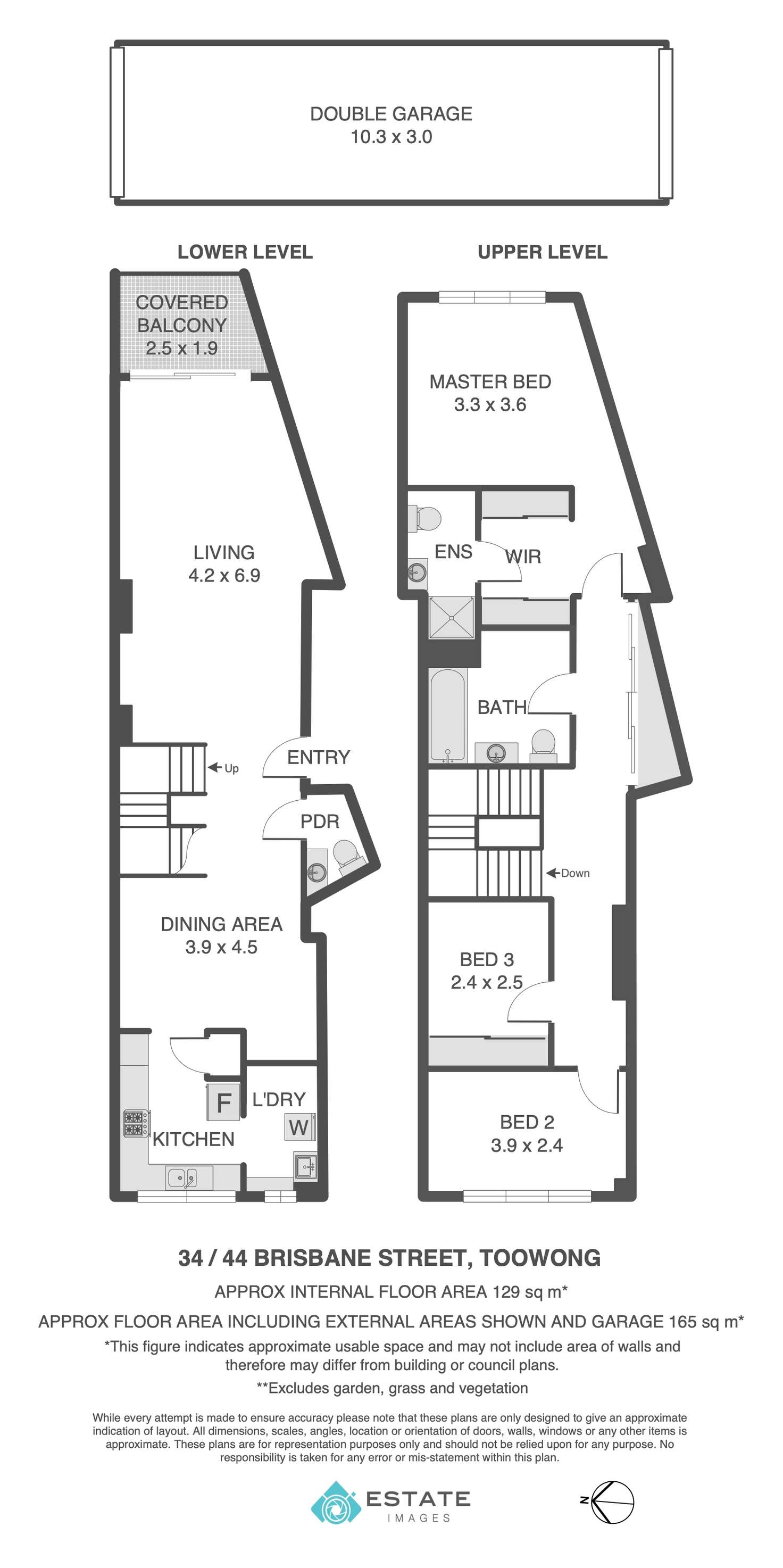 Floorplan of Homely unit listing, 34/44 Brisbane Street, Toowong QLD 4066