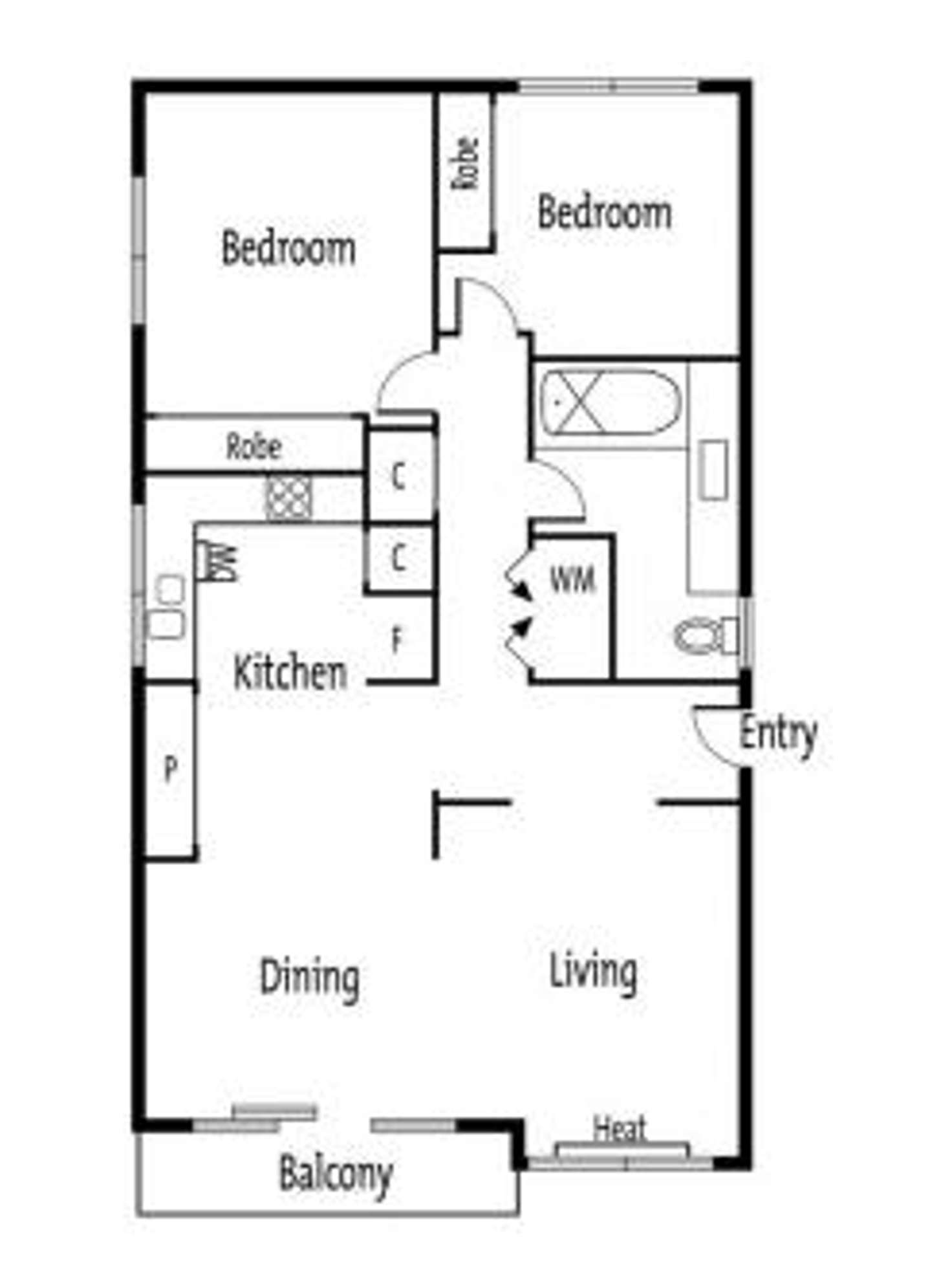 Floorplan of Homely apartment listing, 3/8 Sutherland Road, Armadale VIC 3143