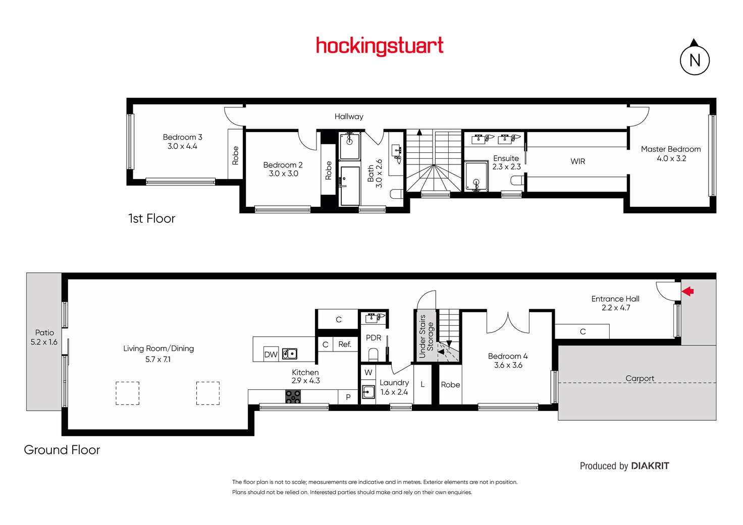 Floorplan of Homely townhouse listing, 12b Stanger Street, Yarraville VIC 3013