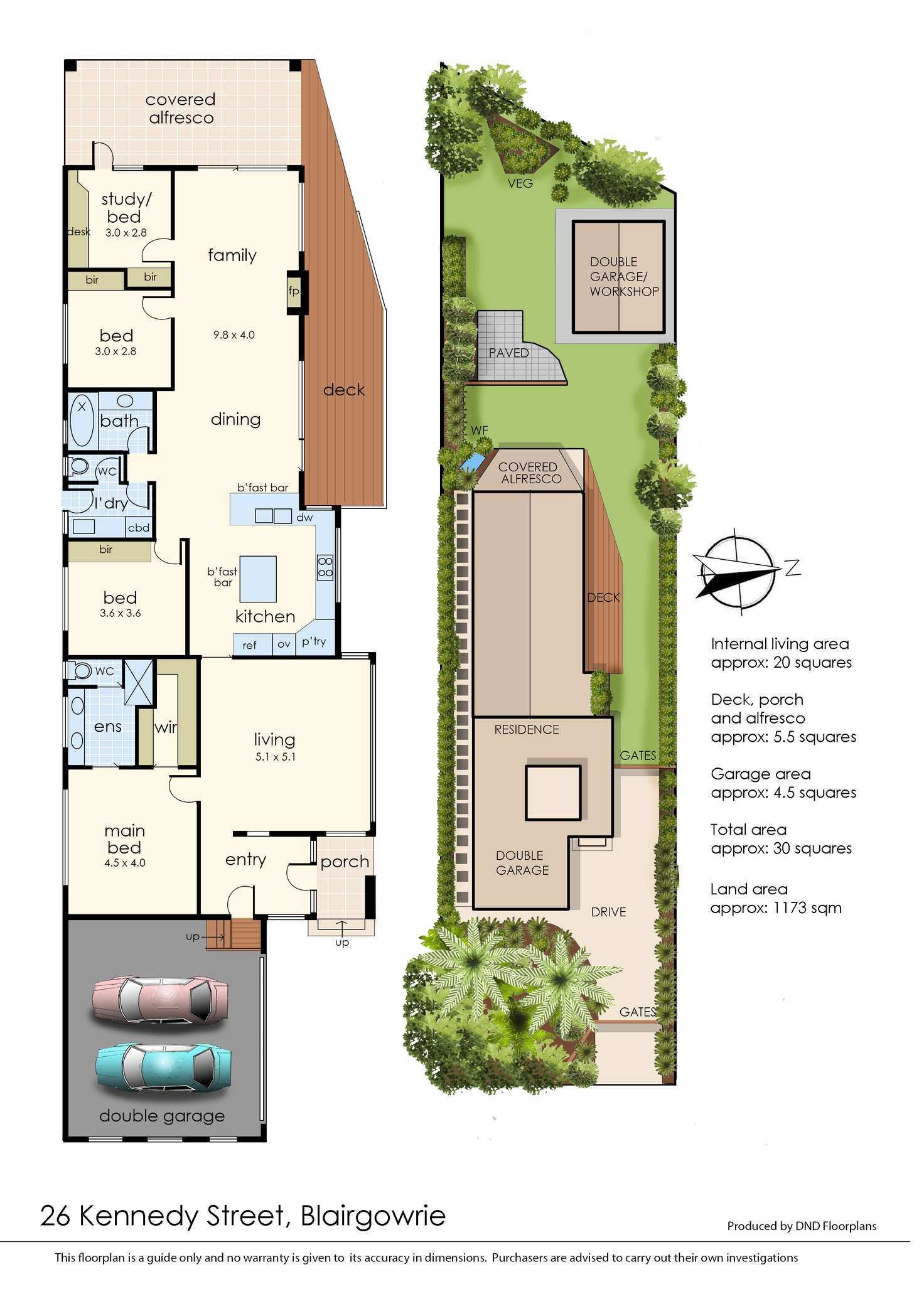 Floorplan of Homely house listing, 26 Kennedy Street, Blairgowrie VIC 3942