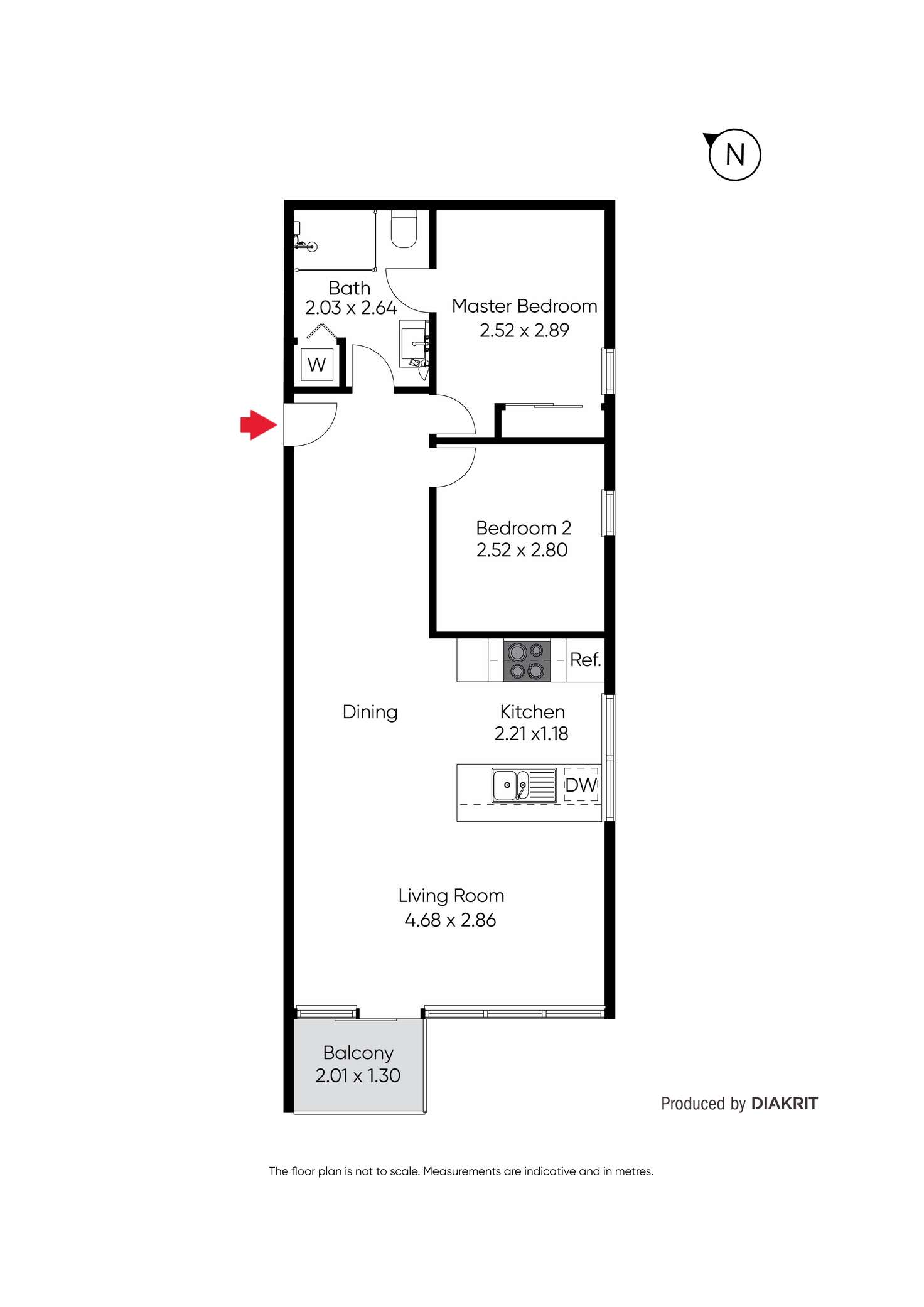 Floorplan of Homely apartment listing, 3002/109 Clarendon Street, Southbank VIC 3006