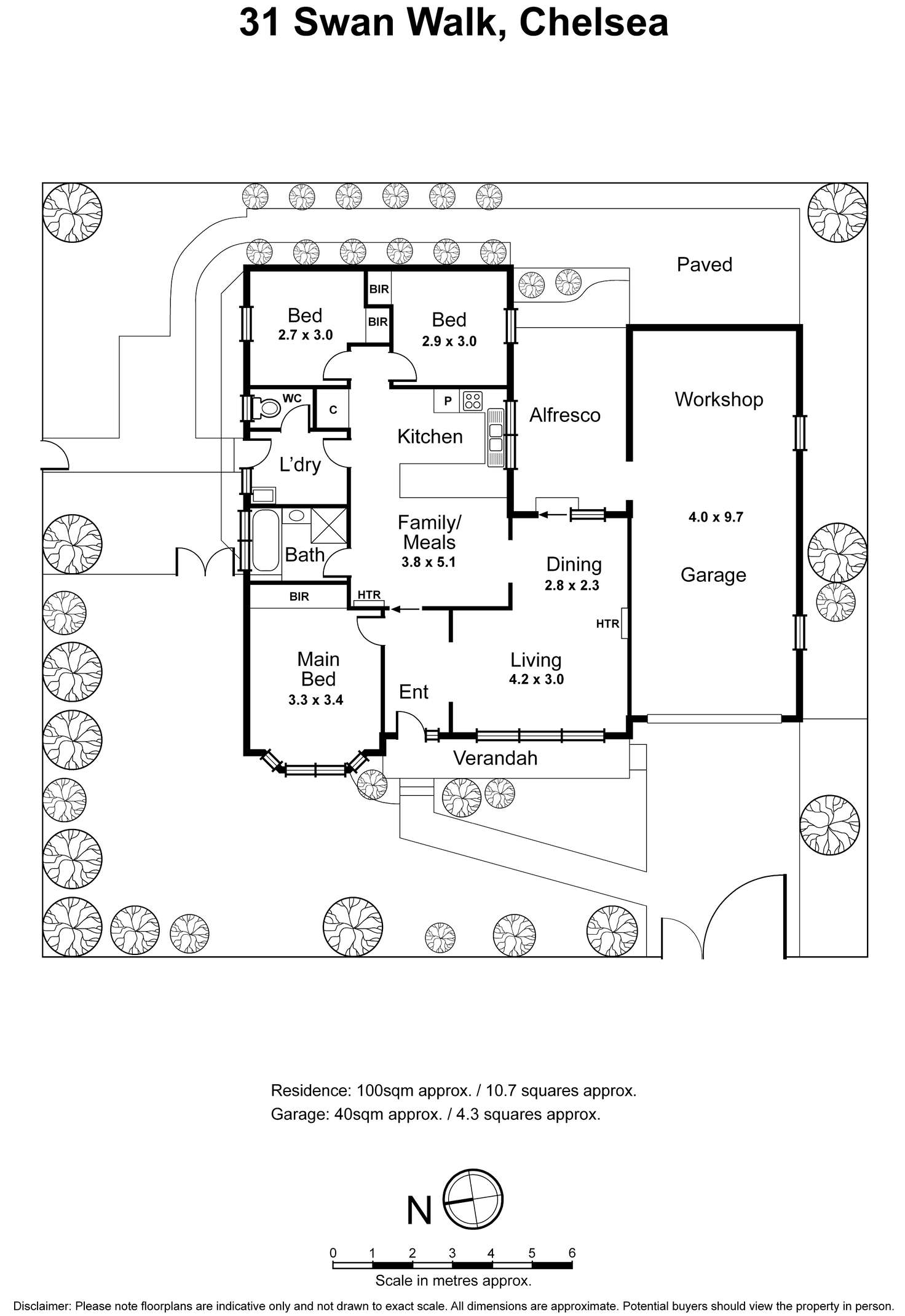 Floorplan of Homely house listing, 31 Swan Walk, Chelsea VIC 3196