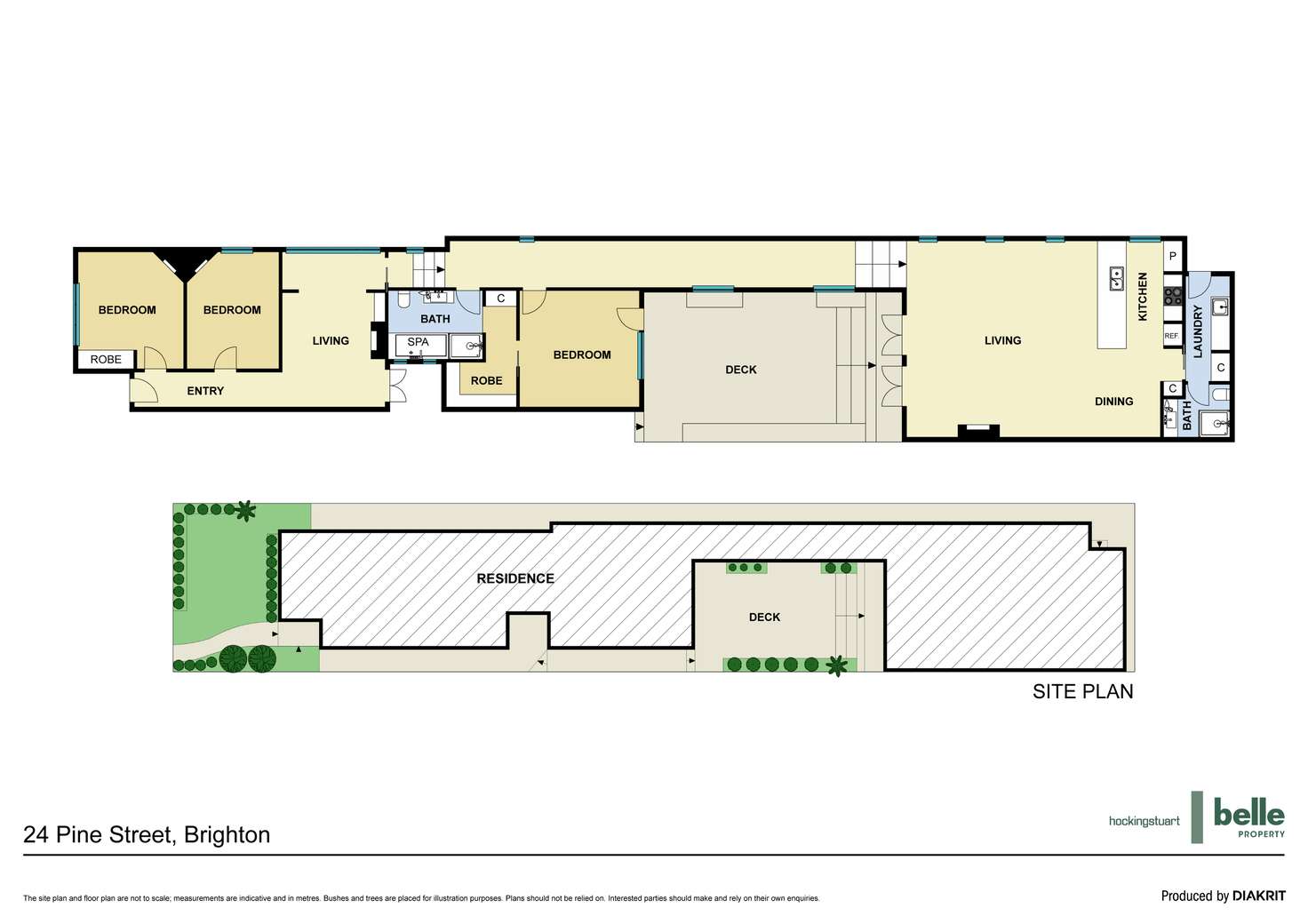 Floorplan of Homely house listing, 24 Pine Street, Brighton VIC 3186