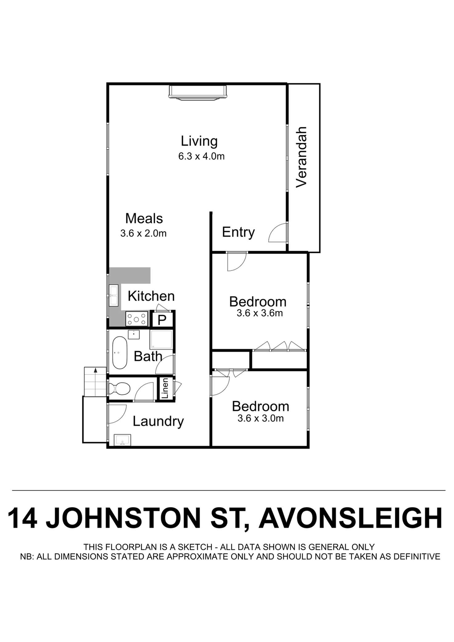 Floorplan of Homely house listing, 14 Johnson Street, Avonsleigh VIC 3782