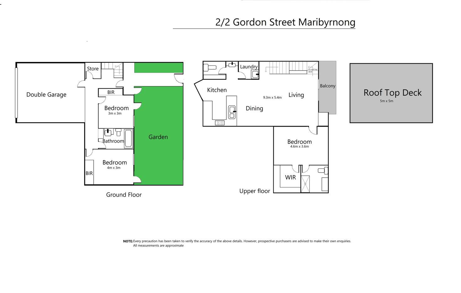 Floorplan of Homely townhouse listing, 2/2 Gordon Street, Maribyrnong VIC 3032