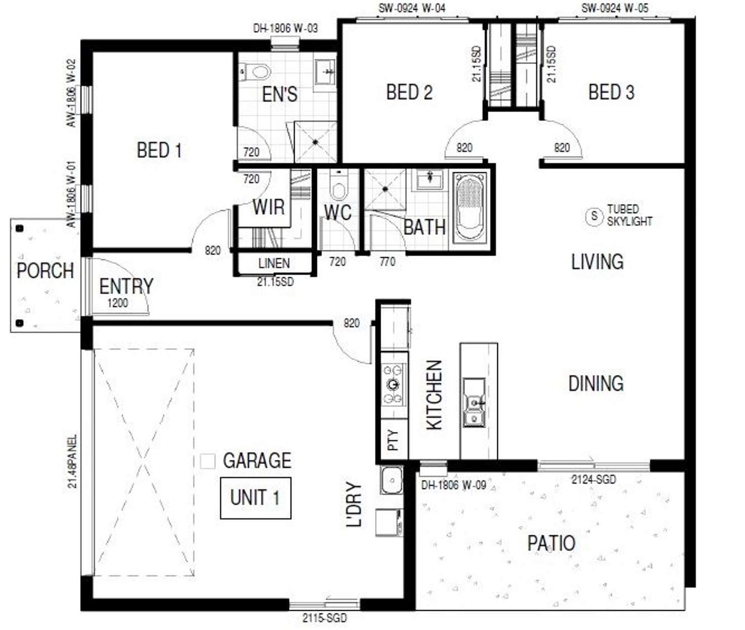 Floorplan of Homely house listing, 1/16 Sanderling Avenue, Armstrong Creek VIC 3217