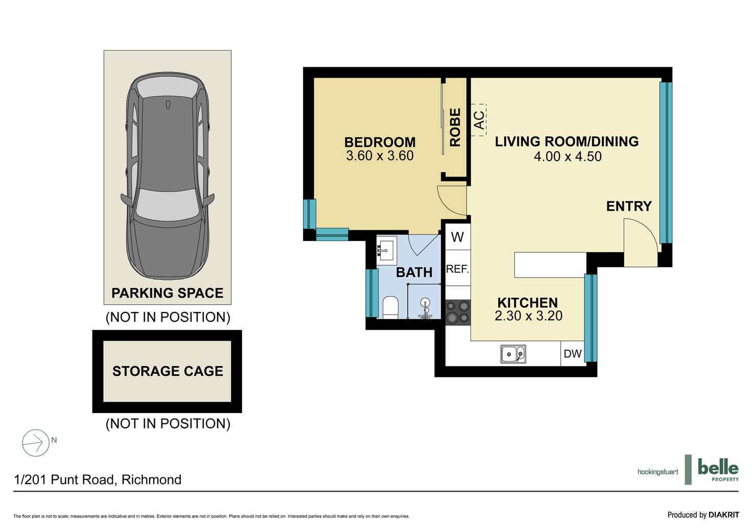 Floorplan of Homely apartment listing, 1/201 Punt Road, Richmond VIC 3121