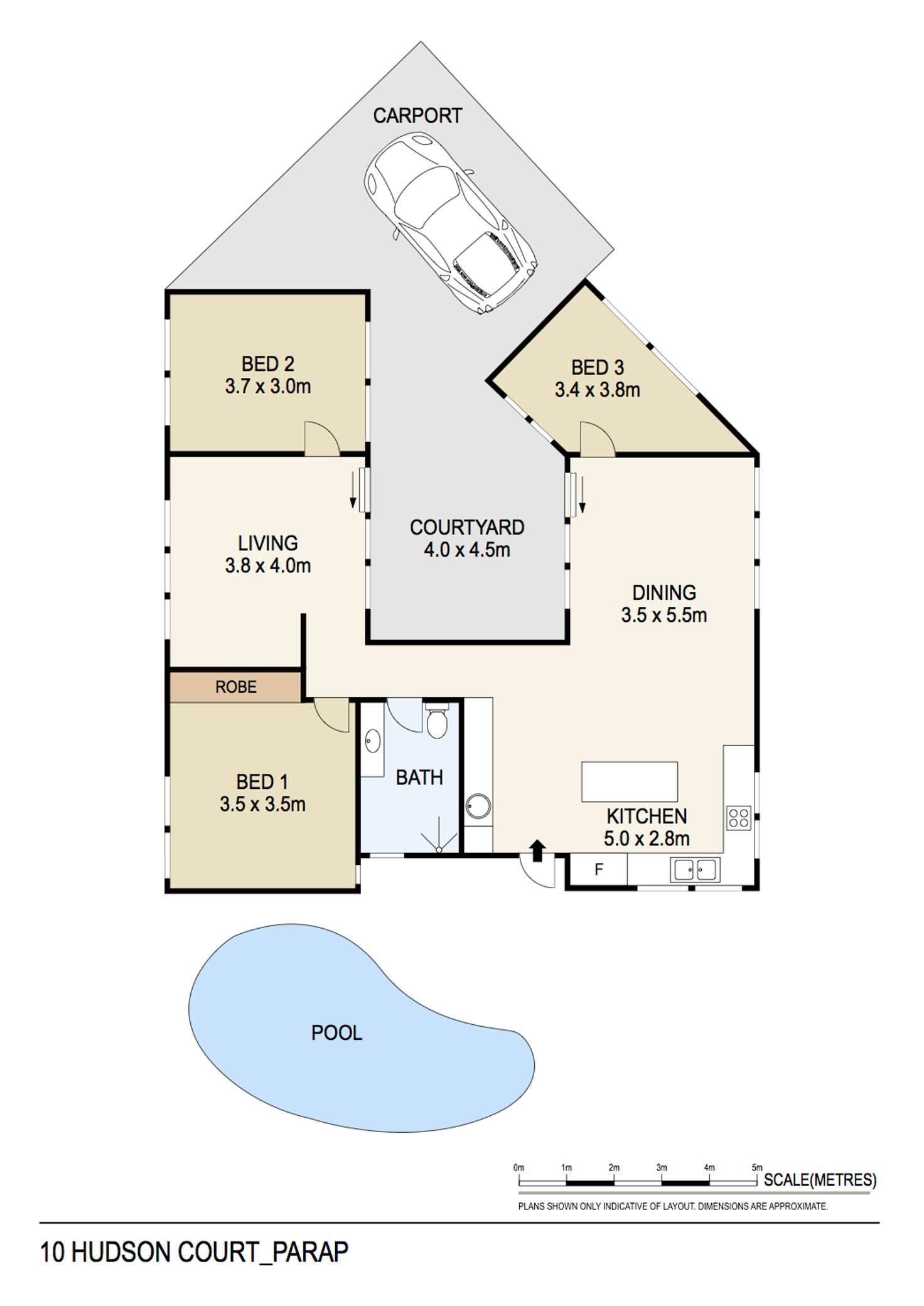 Floorplan of Homely house listing, 10 Hudson Court, Parap NT 820